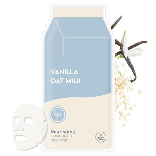 ESW Beauty Vanilla Oat Milk - Nourishing Plant-Based Milk Face Mask - Calming with Vanilla & Oat for Sensitive & Rosacea-Prone Skin - Relieves & Balances
