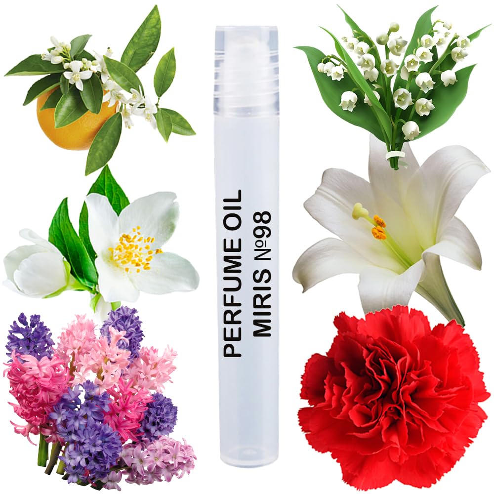 MIRIS Perfume Oil No. 98, Inspired by Anais Anais, Long-Lasting Women Roll-On, Rollerball 0.34 Fl Oz / 10 ml