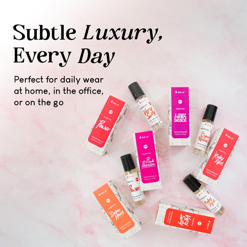 Well's Oil Perfume Oil Roll-On (Burbery) I Clean, Rich, Pure Scent | Alcohol-Free | Oil Based | Long Lasting | Concentrated Roll-on Perfumes for Women and Men | 10 ml / 0.33 fl Oz