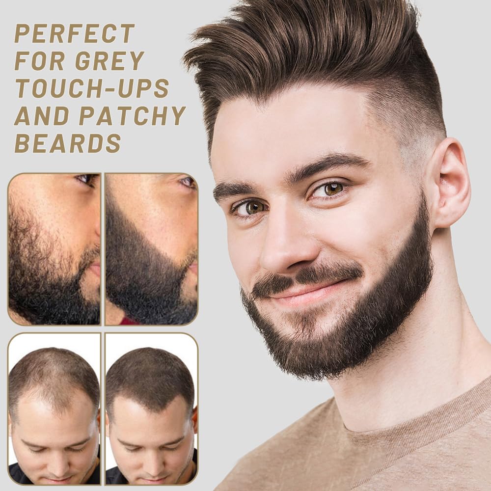 ONLOOKERS Root Touch Up Hair Concealer, Instant Gray Hair Root Cover Up, Hairline Powder and Volumizer (Dark Black)