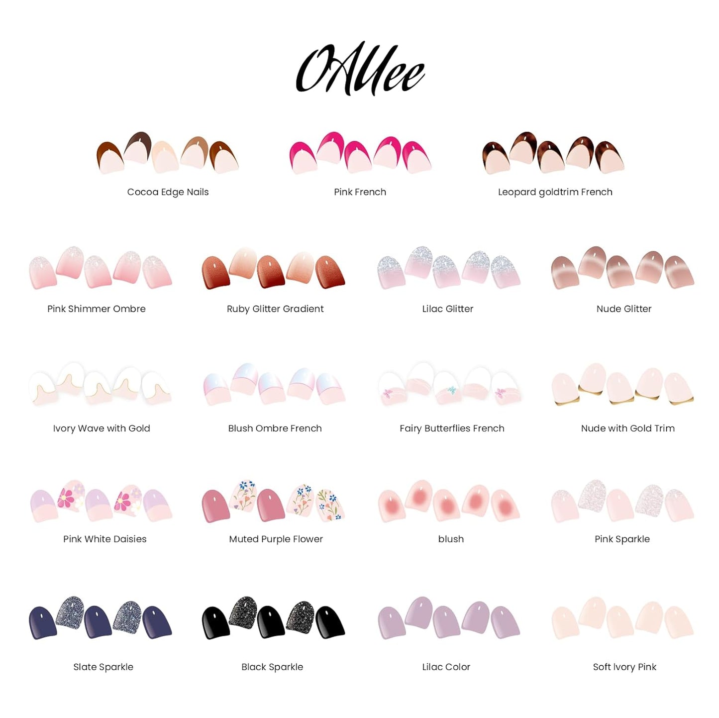 Semi Cured Gel Nail Strips | Built-In Gel Top Coat | UV Light Required | Salon Quality, Easy Application And Removal (Nude With Gold Trim)