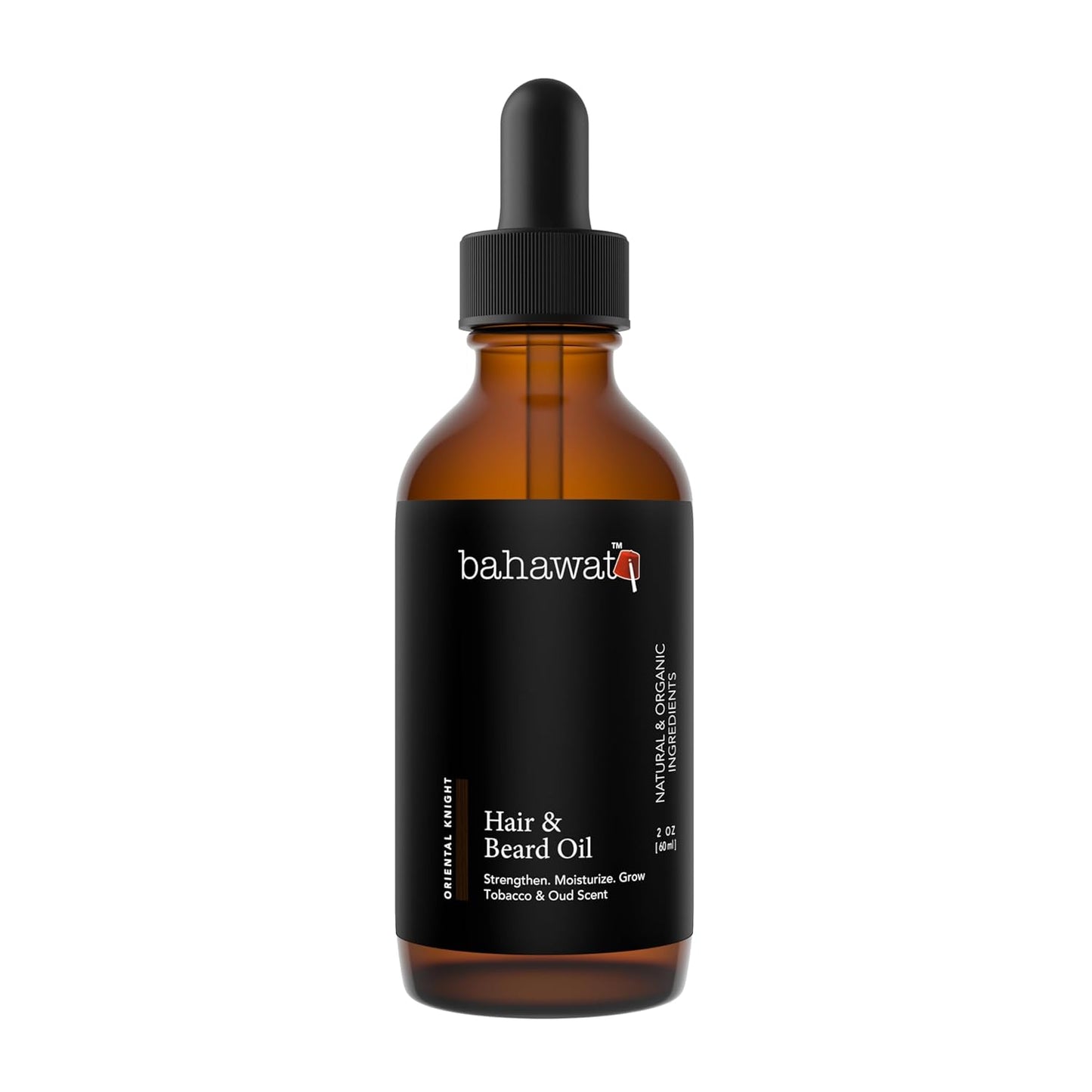Premium Beard Oil Conditioner & Softener - Oriental Knight- 2 ounce - Beard Itch and Dry Skin Relief - Handcrafted from Natural Ingredients - Made in the USA
