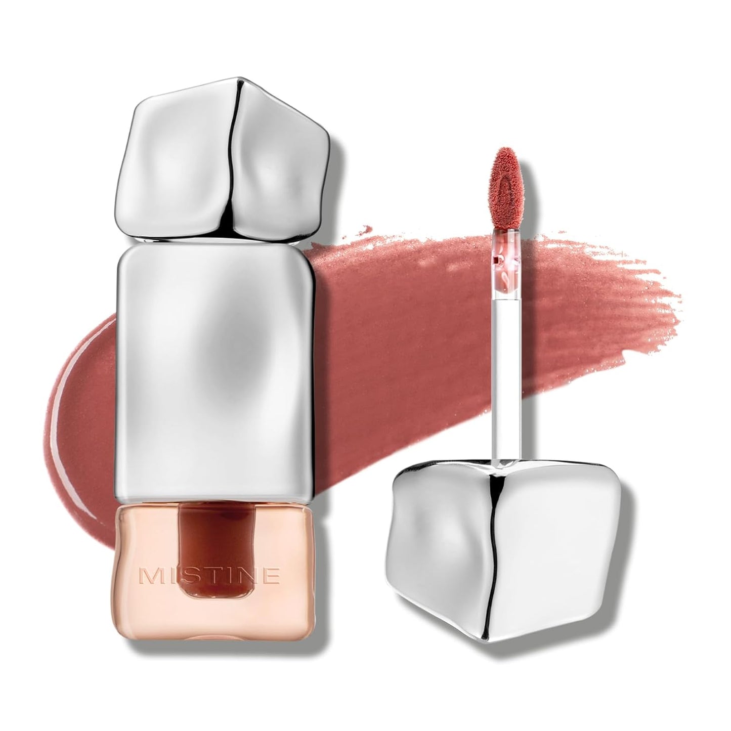 Mistine Makeup Velvet Lip Gloss Matte Lip Cream Liquid Lipstick Softening with Hyaluronic Acid Lip Tint, Non-Sticky Lightweight Lip Color V02 Pink Crush 0.1 fl oz