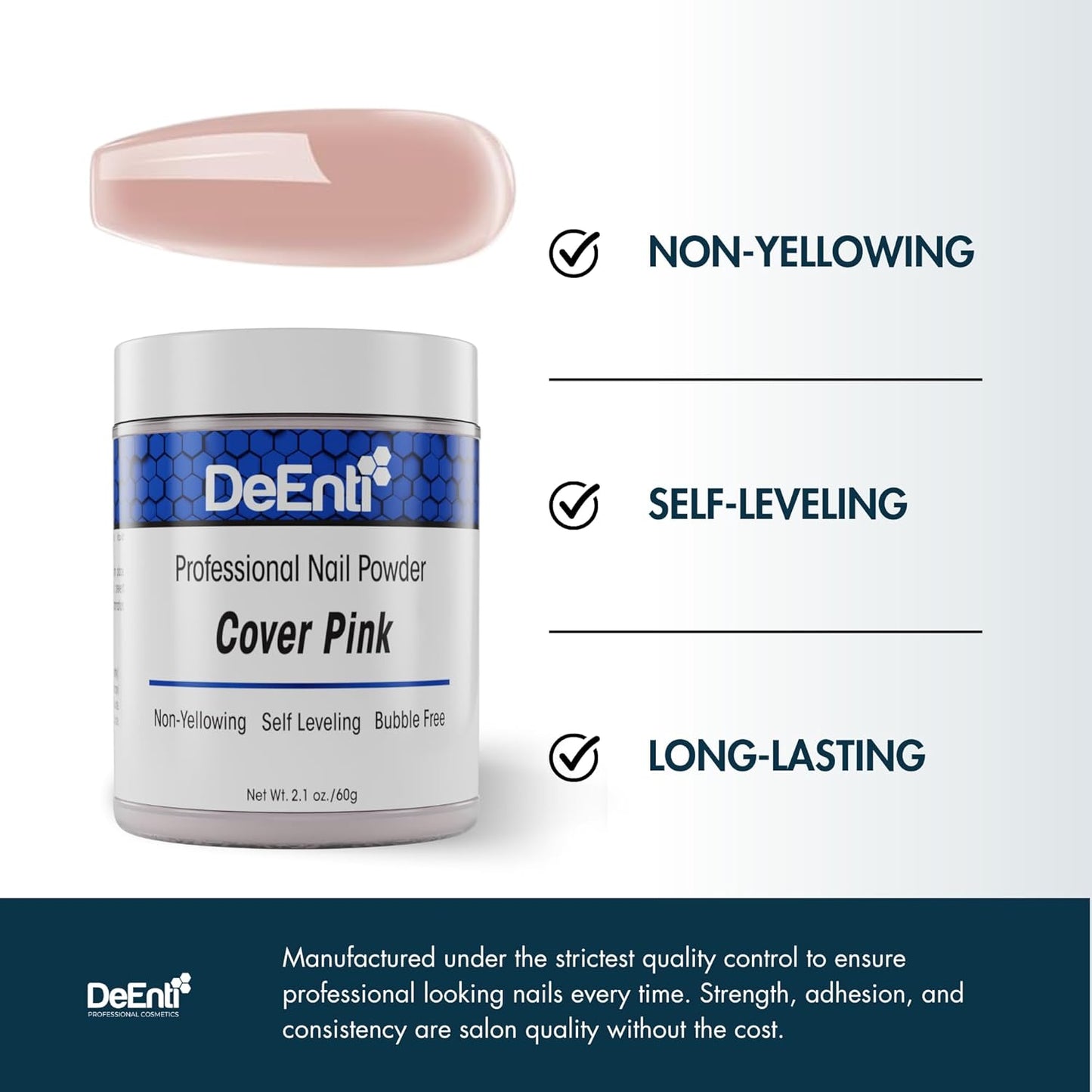 Acrylic Nail Powder, 4oz Cover Pink Acrylic Powder Dip for Nails, Long Lasting Salon Quality, Bubble Free Professional Manicures, Fake Nails, Carving & Extensions