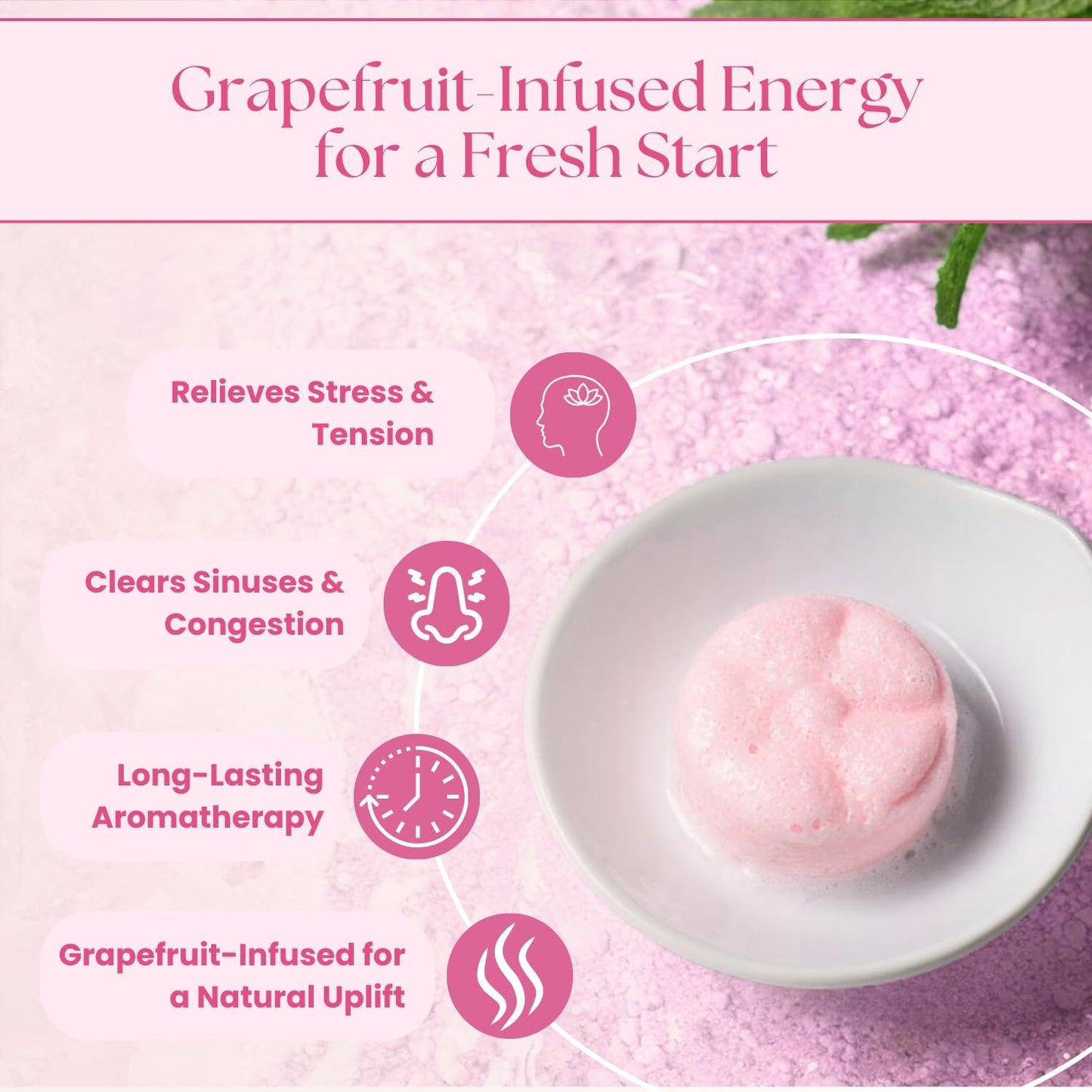 TLG Revitalize Shower Steamers Aromatherapy 7 Pack – USA Made with Menthol, Grapefruit, Bergamot & Tea Tree Essential Oils – Long-Lasting Citrus Shower Bombs – Gift for Men & Women