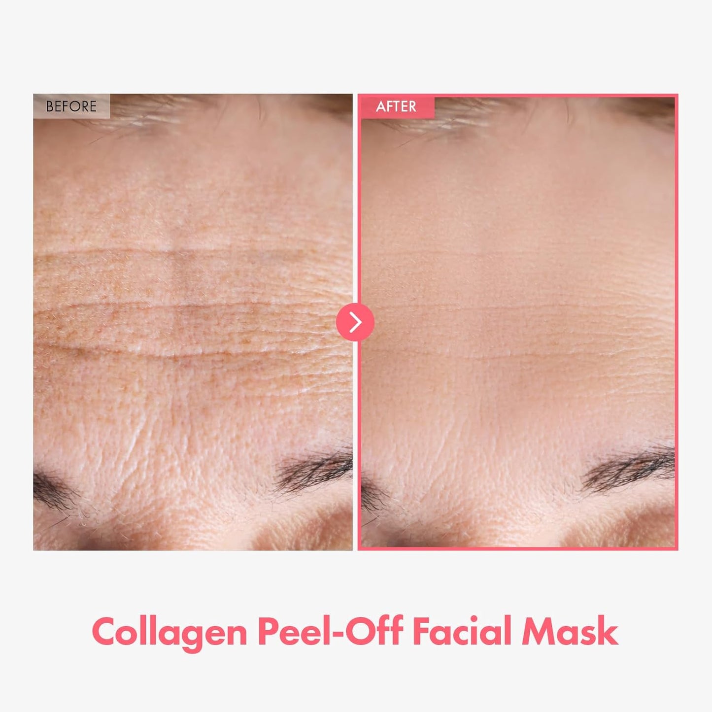 Real Collagen Fit, Hydrolyzed Collagen Wrapping Mask, Peel Off Facial Mask for elasticity, Hydrating, Glow, Glass Skin, Face Moisturizer, Self Care, Korean Skin Care, 1.69 fl. oz, Pack of 2