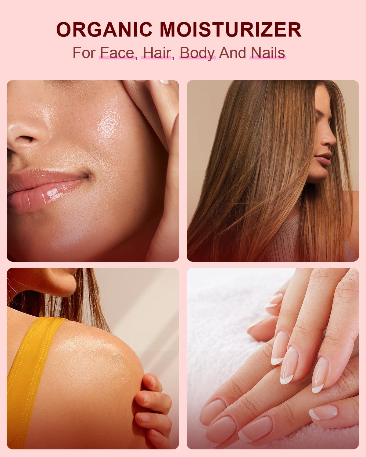 Organic Rosehip Seed Oil, USDA 100% Pure Rosehip Oils for Face, Hair & Body, Large Glass Bottle 16 fl oz Cold Pressed Rose Hip Oil for Skin Care, Moisturizing, Massage, Gua Sha & DIY Blends