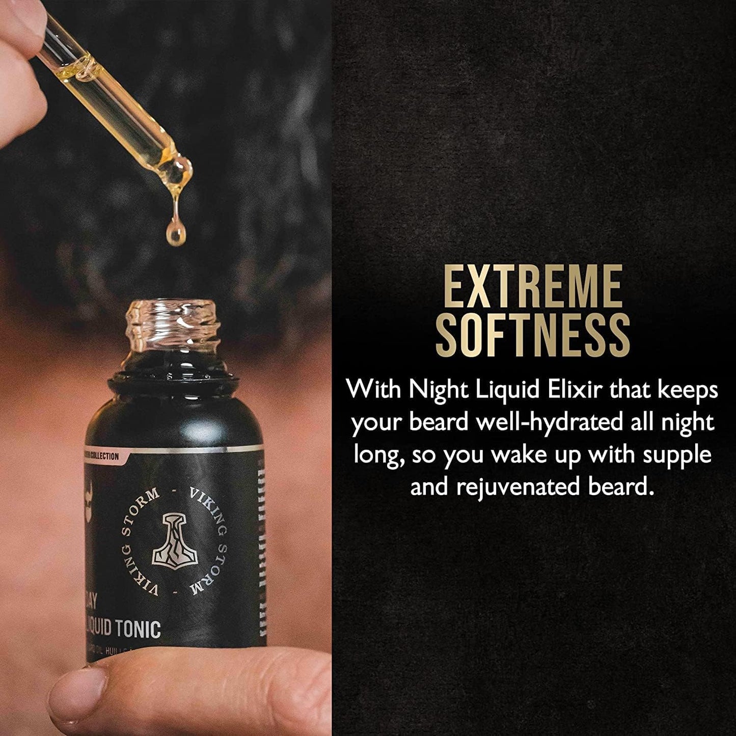 Beard Oil for Men by Beard Struggle - Day Liquid Tonic Beard Growth Oil - Moisture & Soften Your Beard - Platinum Collection, Loki Unscented (1 Fl oz)
