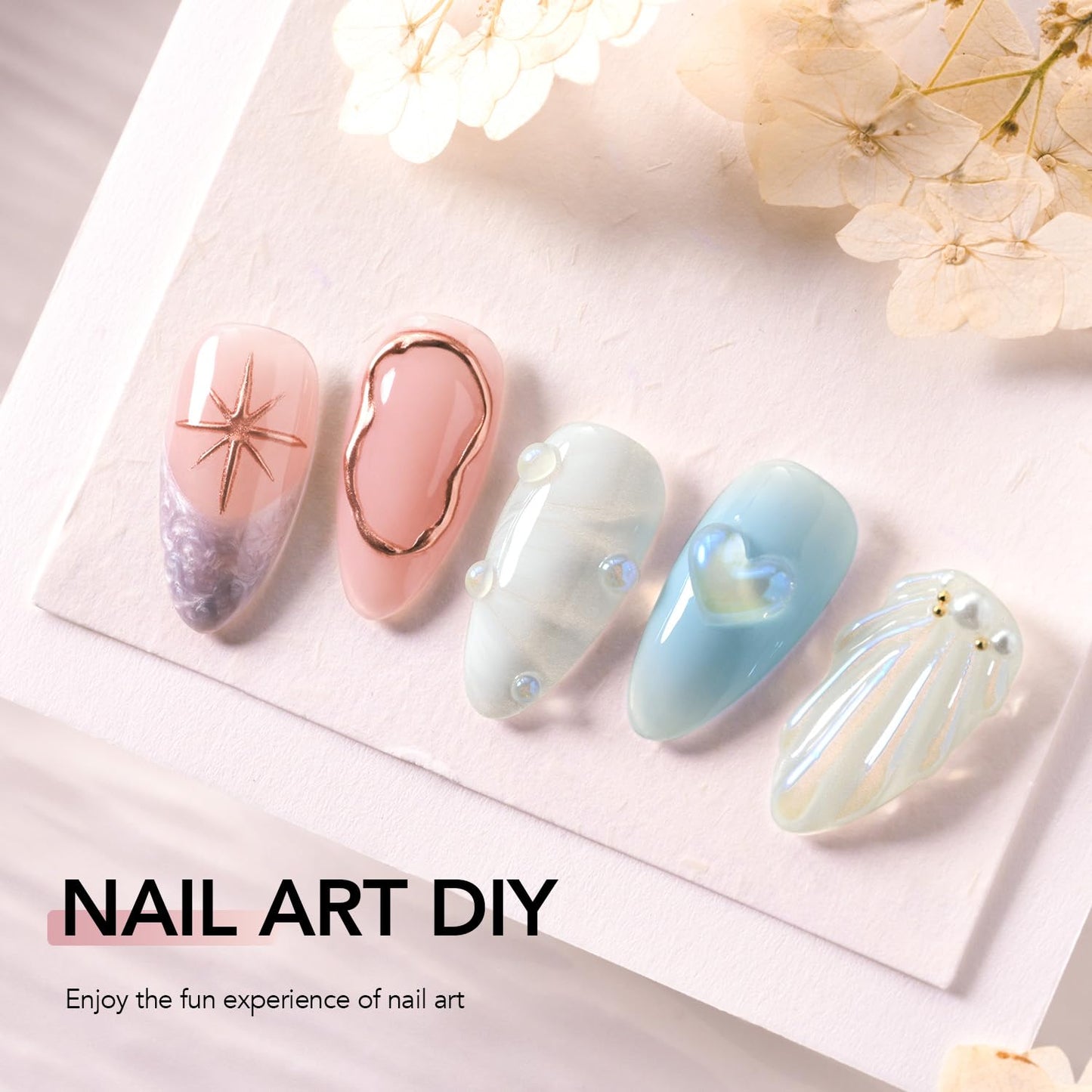GAOY 2Pcs 3D Nail Gel, Clear Sculpting Gel for Carving, Molding & Painting Nail Art Designs, Glue for Rhinestone Gems Decoration