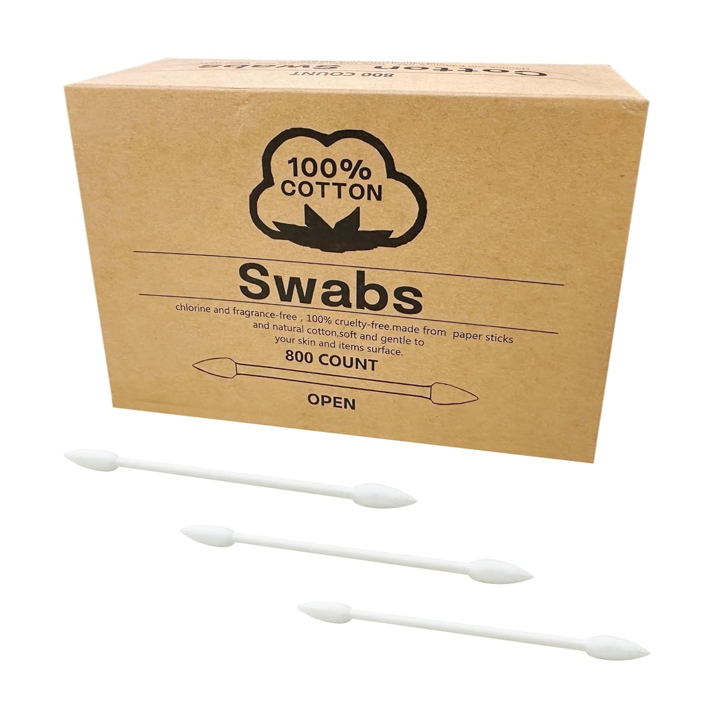 2400pcs Precision Tip Cotton Swabs/Double Pointed Cotton Buds for Makeup