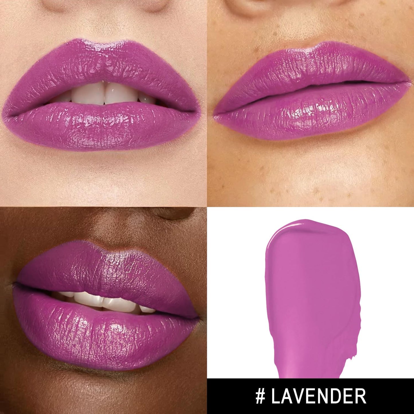 3Pc Moisture Lipsticks for Women Pink Purple Berry Lipstick Hydrate Tinted Lip Balm for Dry Cracked Lips Glossy Lip Color, MA62/65/57