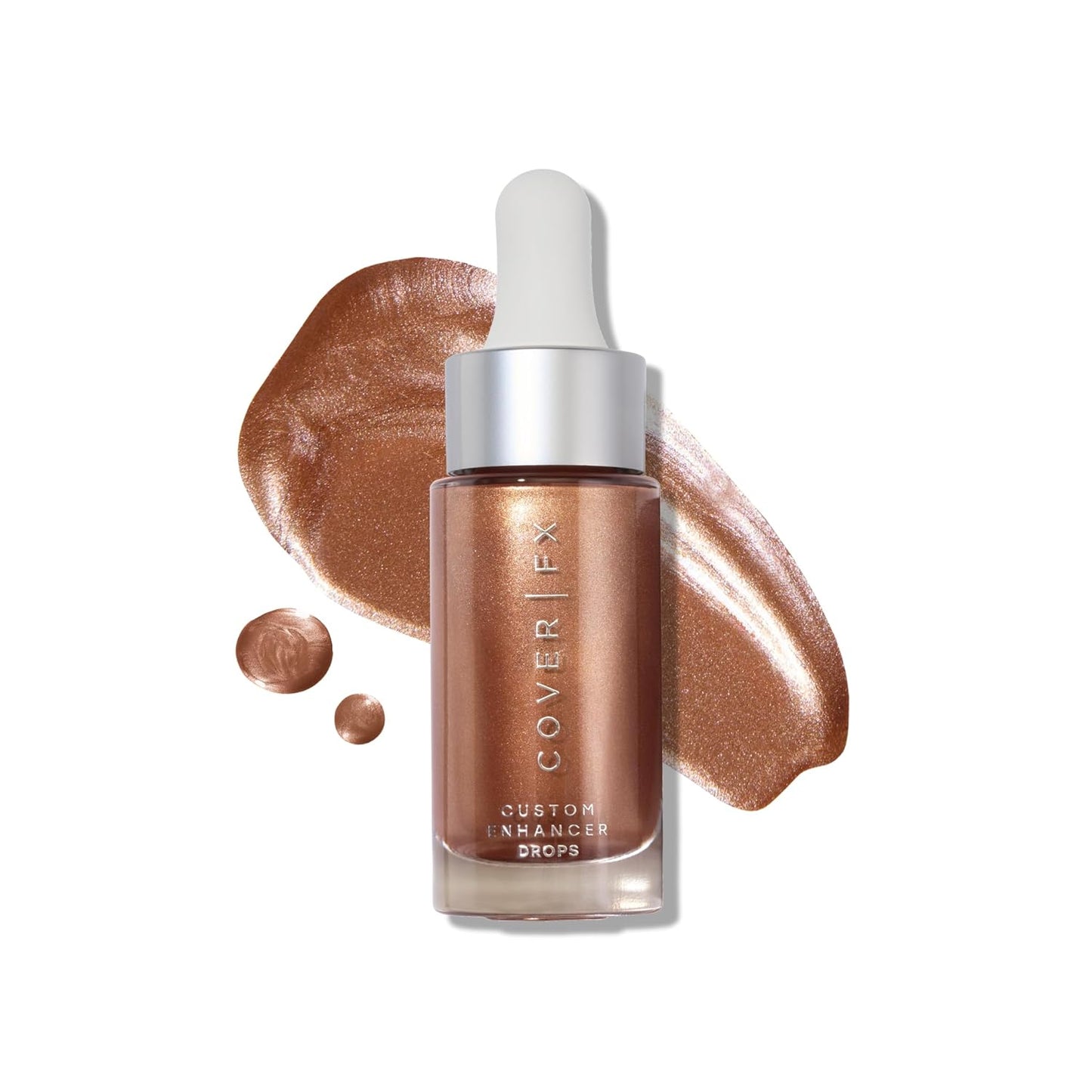COVER FX Custom Enhancer Drops - Candlelight: Classic Bronze Finish - 15mL - Radiant Glow - Liquid Highlighter