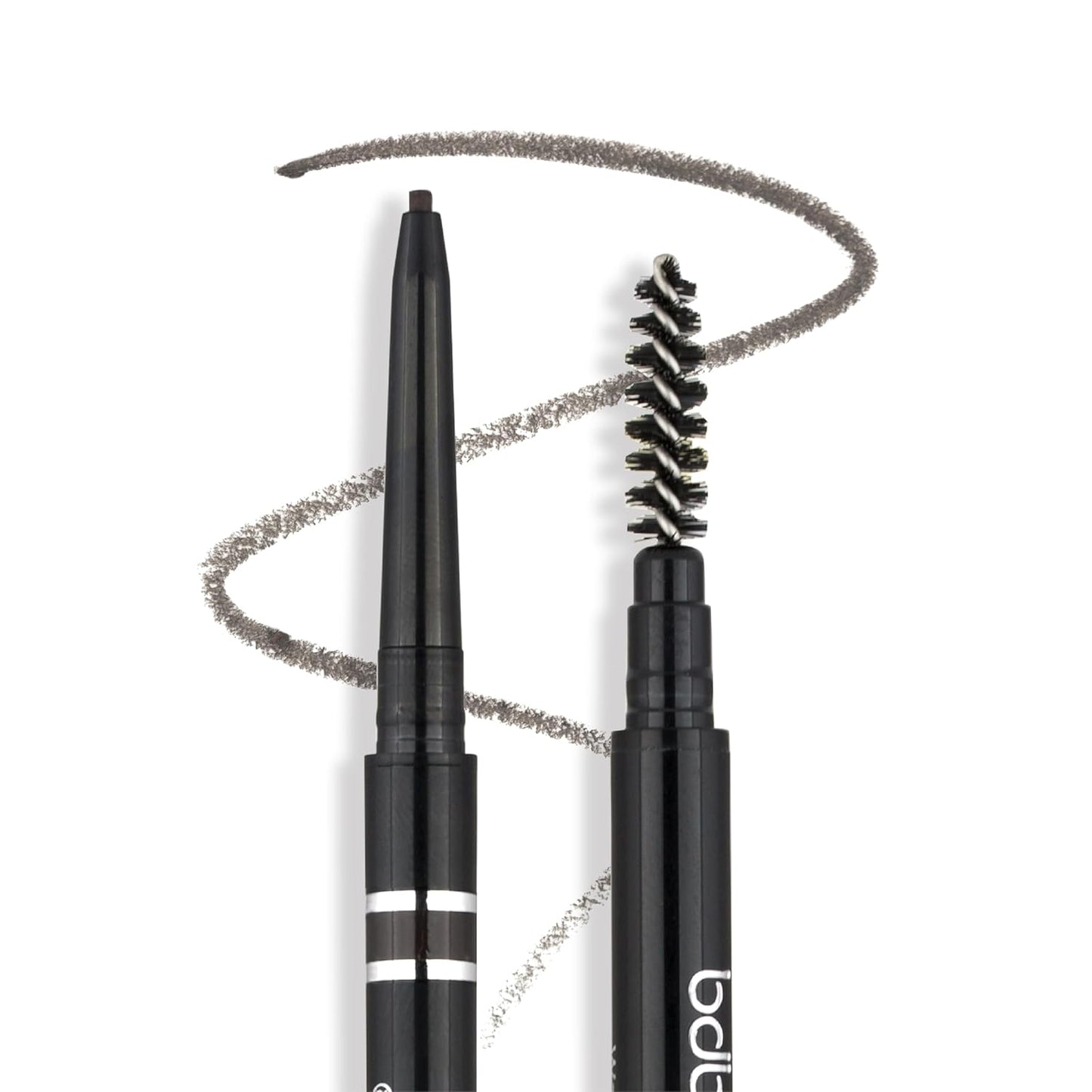 bdb Brows on Point Micro Brow Pencil - Precision Tip & Spoolie, Waterproof, Define Shape & Fill Brows, Black Raven