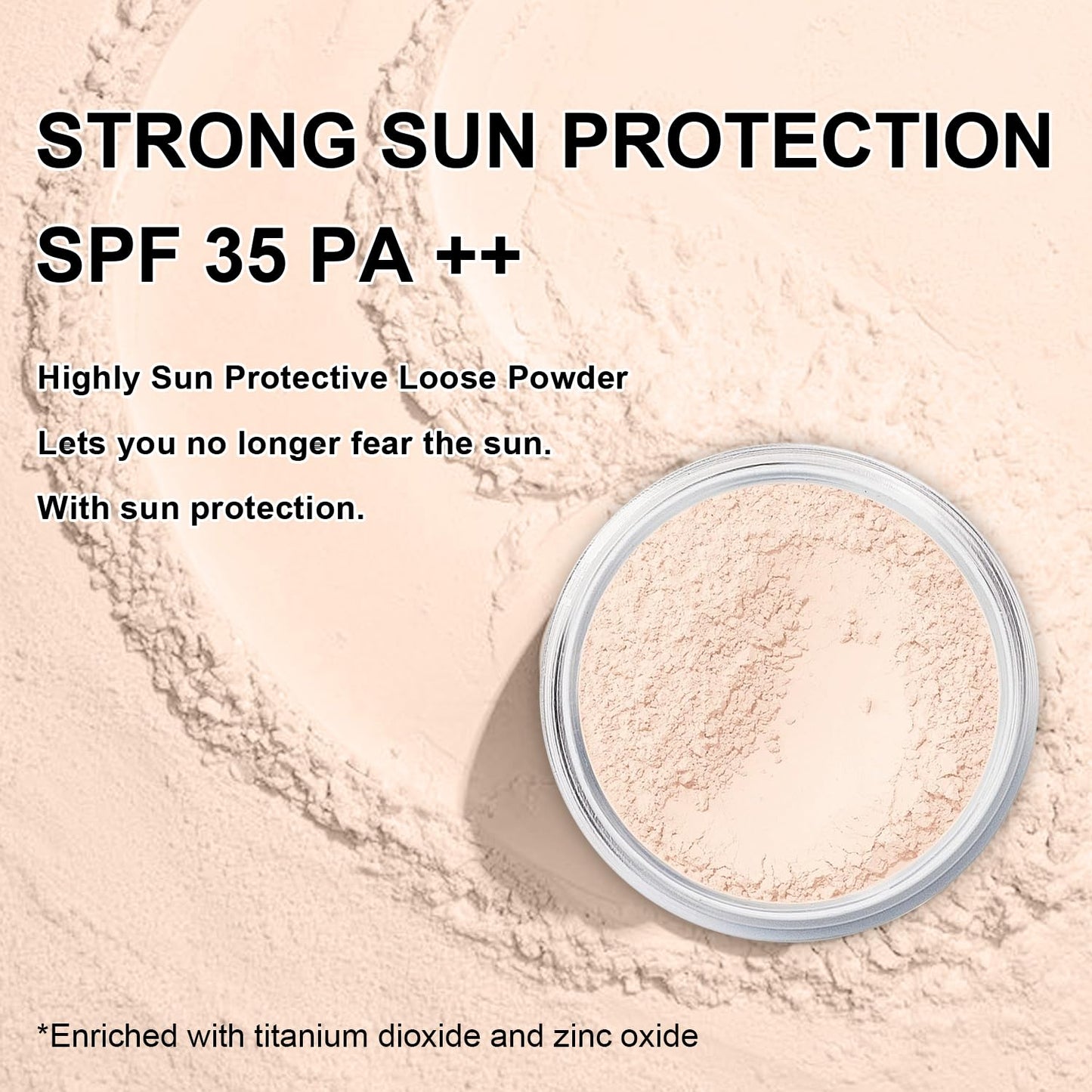 Mineral Setting Powder, SPF 35, Sunscreen Translucent Face Loose Blurring FinishingPowder, Sheer Coverage, Weightless and Oil Control. Extend Base Makeup (#01 Veil Translucent Setting Makeup)