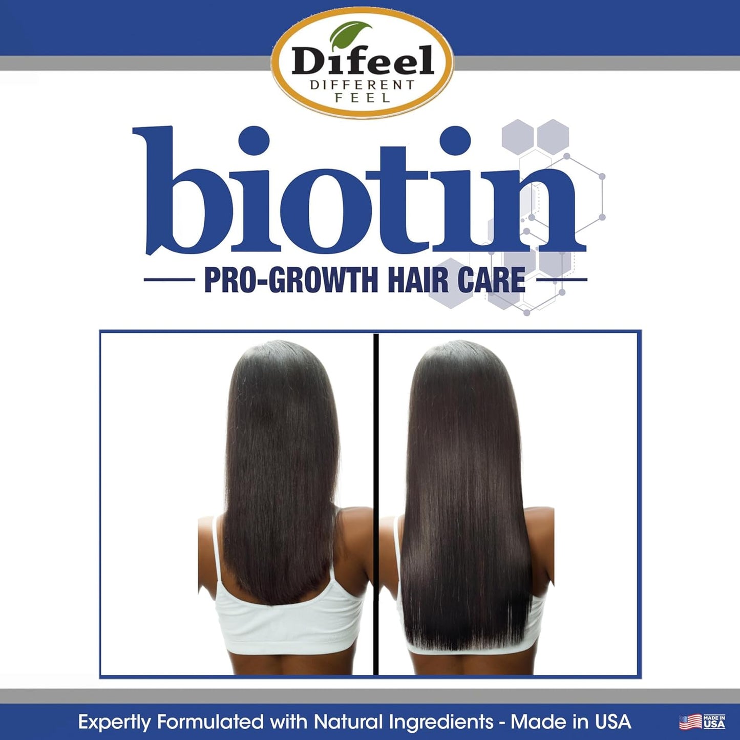 Difeel Biotin Anti-Breakage Serum Oil Mist 8 oz. - Nourishing Anti-Frizz Serum, Lighweight Hair Oil Mist for Frizz and Hair Breakage, Improves Shine