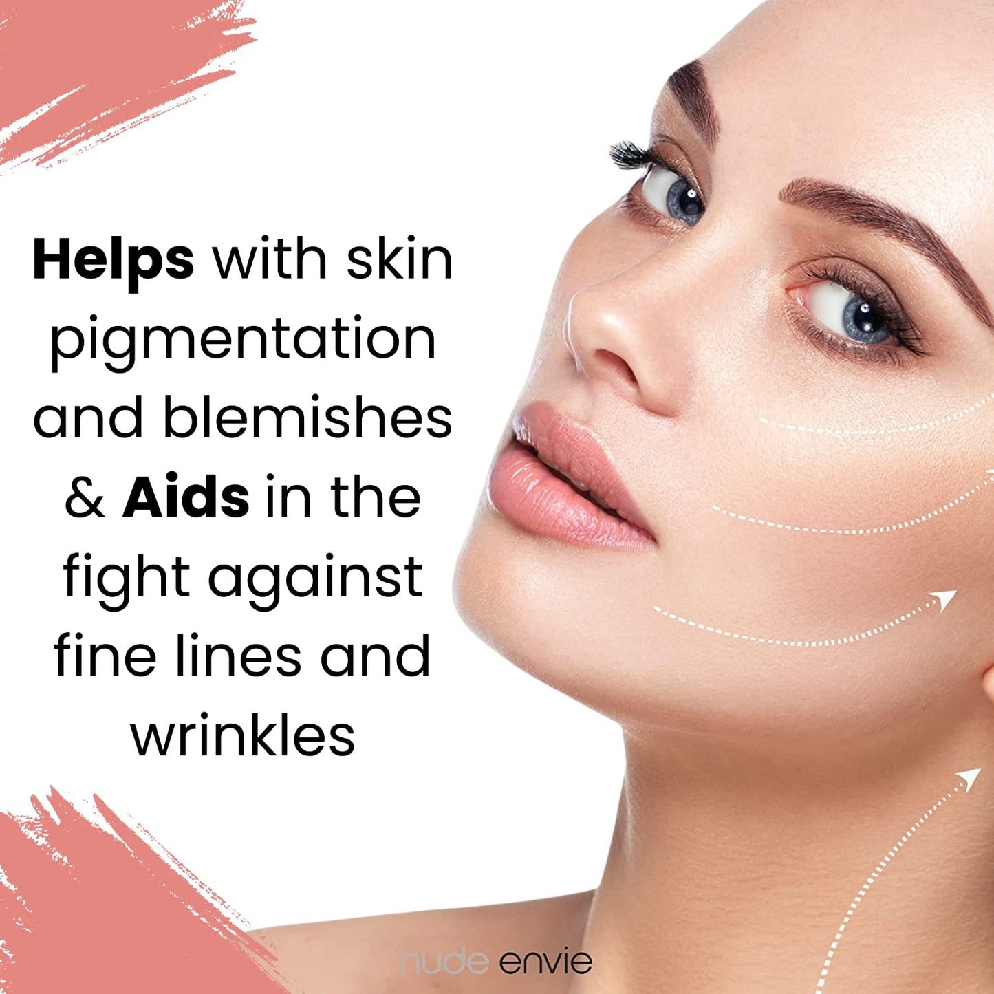 Nude Envie - Cream Blush - Creamy & Blendable for Easy Application - Pigmented Long-Lasting Dewy Finish - With Hyaluronic Acid - Mirror Compact - Vegan, Paraben-Free & Cruelty-Free - Peachy