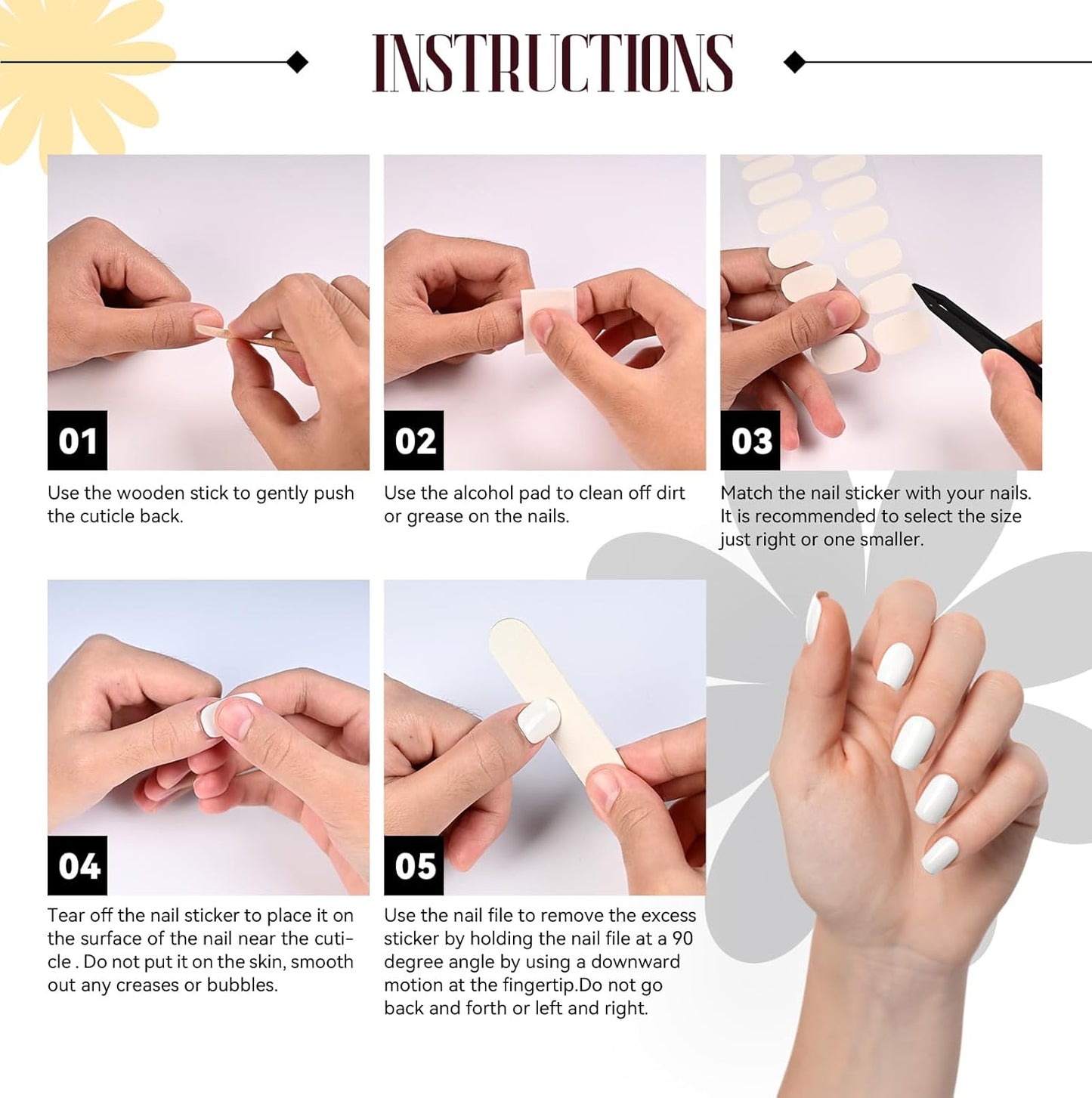 Gloss Nail Strips|Uv Free|22 Pcs,Gel Nail Stickers|Long Lasting Two Weeks and Easy to Apply&Remove|Fluid Gradient 1