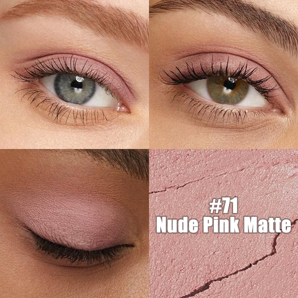 evpct Light Mauve Cream Eye Shadow Sticks Brightener Pencils for Women, Matte Mauve Silky Eyeshadow Applicator Stick Pen Waterproof, Blendable Crease-Proof Stick Eyeshadow Matte Eye Makeup 71