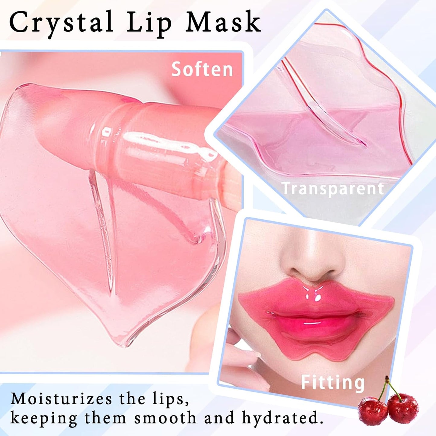 30PCS Moisturizing Lip Masks Set, Overnight Bulk Lip Patches, Long-lasting Hydrating Sleeping Lip Plumping Masks for Women 03