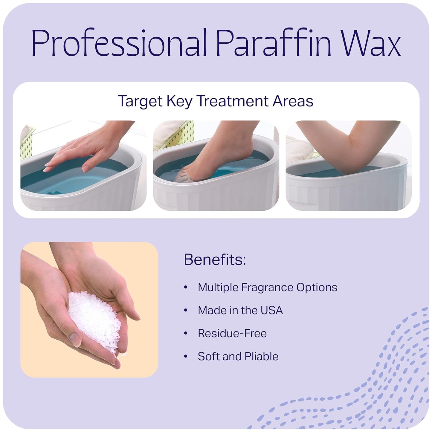 Therabath Paraffin Wax Refill - Thermotherapy - Use to Relieve Arthritis Discomfort, Stiff Muscles, & Dry Skin - For Hands, Feet, Body - Deeply Hydrates & Protects - Made in USA, 6 lb. ScentFree