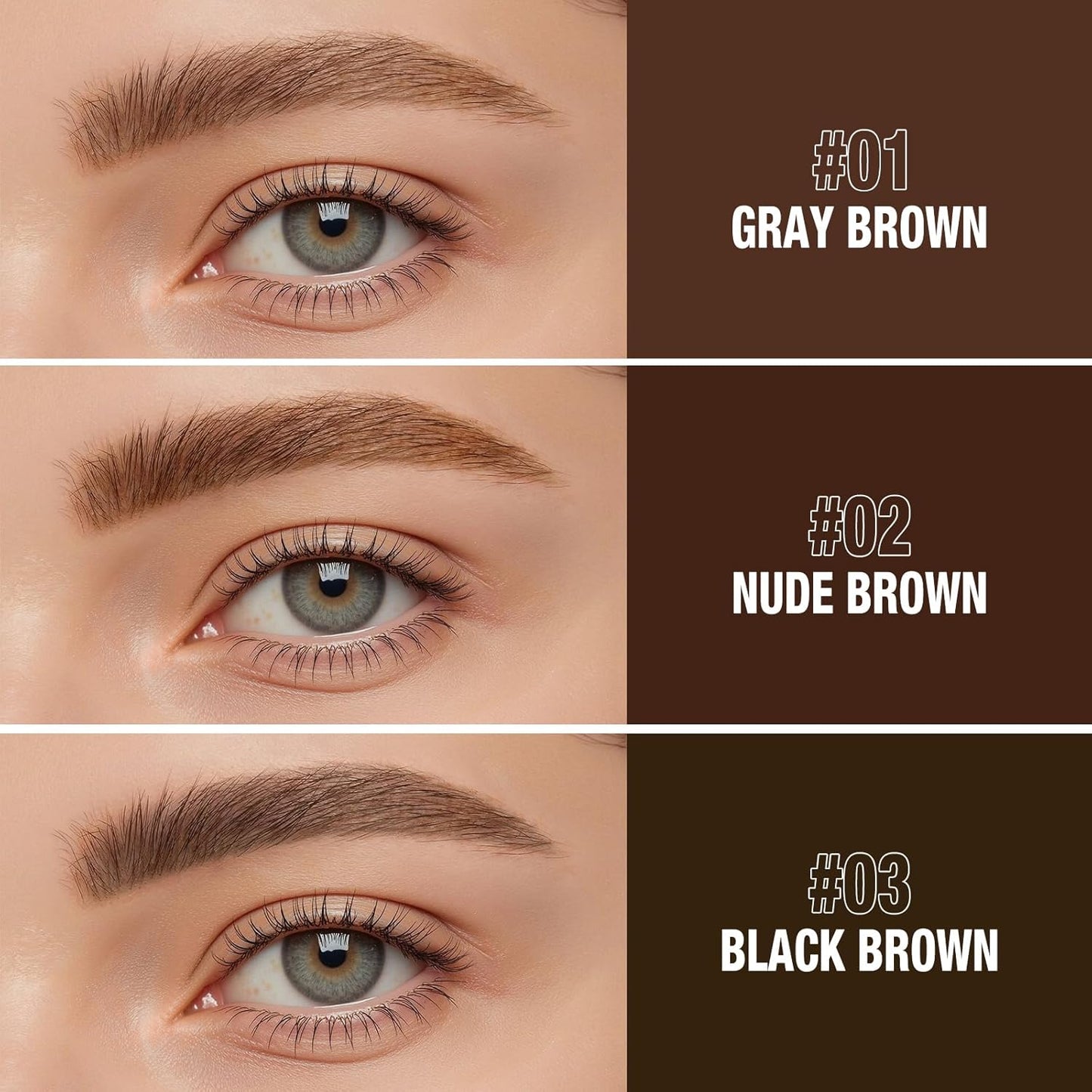 Tattoo Eyebrow Gel Peel Off Tattoo Eyebrow Gel Easy Peel Off,Waterproof Longlasting Peel Off Eye Brow,Tinted Glue,Up to 3 Days Brow Stain.Makeup Gift Set for Women