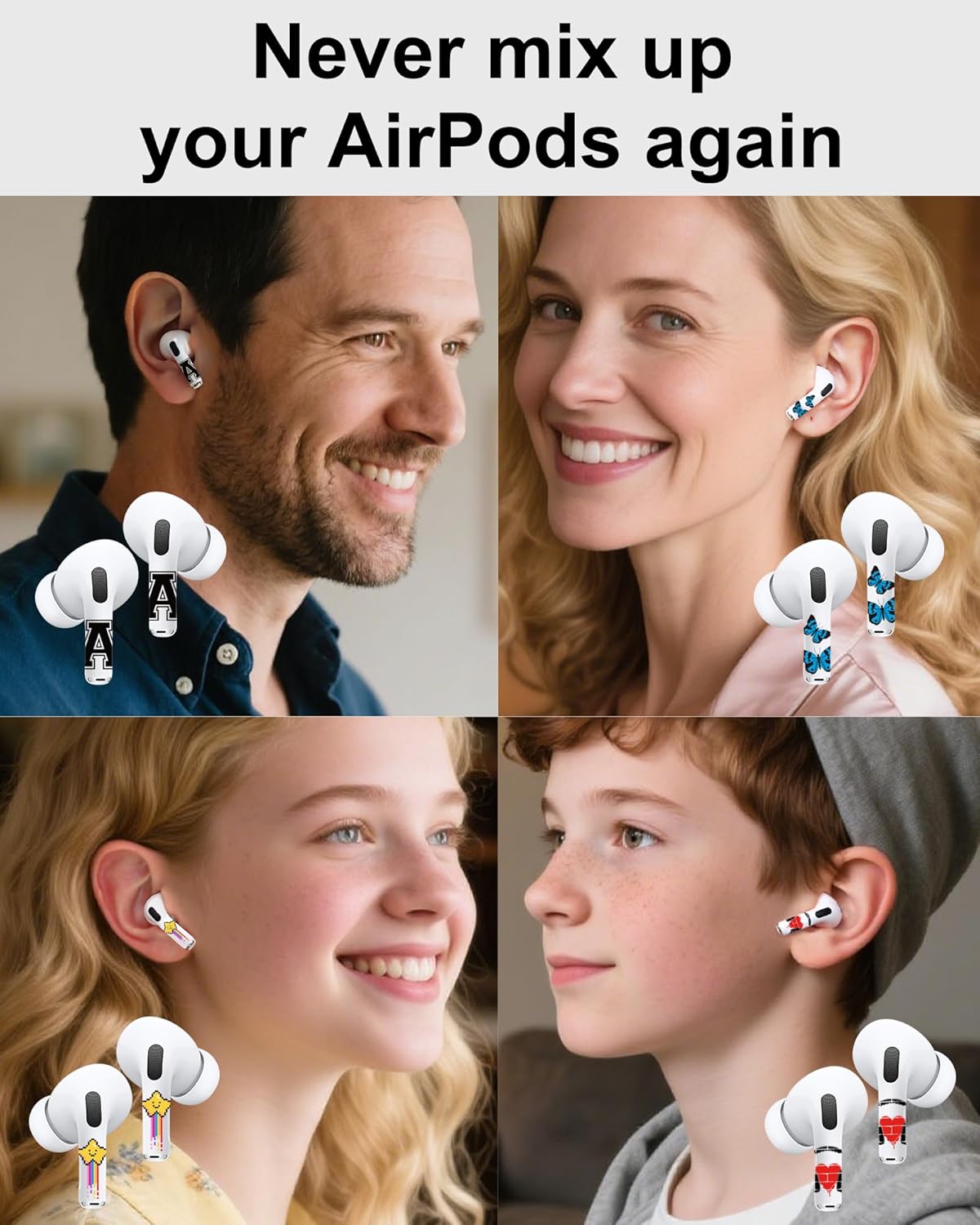 ROCKMAX for Red Rose AirPods Pro 2 Sticker, Elegant Floral AirPods Skins for Earbuds, Compatible to AirPods Pro 2nd Genaration Case Cover, Ideal for Fashion Women and Teenagers, with Cleaning Kit