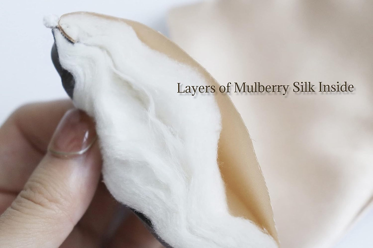 Premium 25 Momme Mulberry Silk Eye Mask for Sleeping (Midnight)