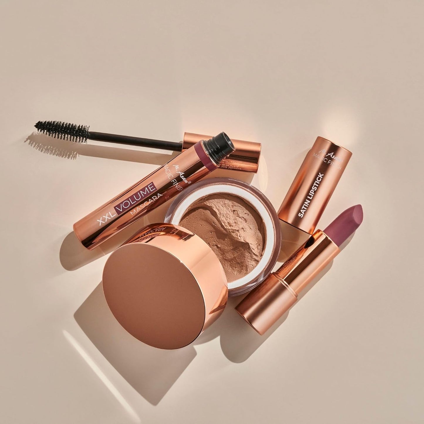 M. Asam MAGIC FINISH Volume & Repair Lip Balm Caramel-Kiss (0.11 oz) - Lip balm for delicate shine & more volume with plumping & nourishing vitamin E & shea butter