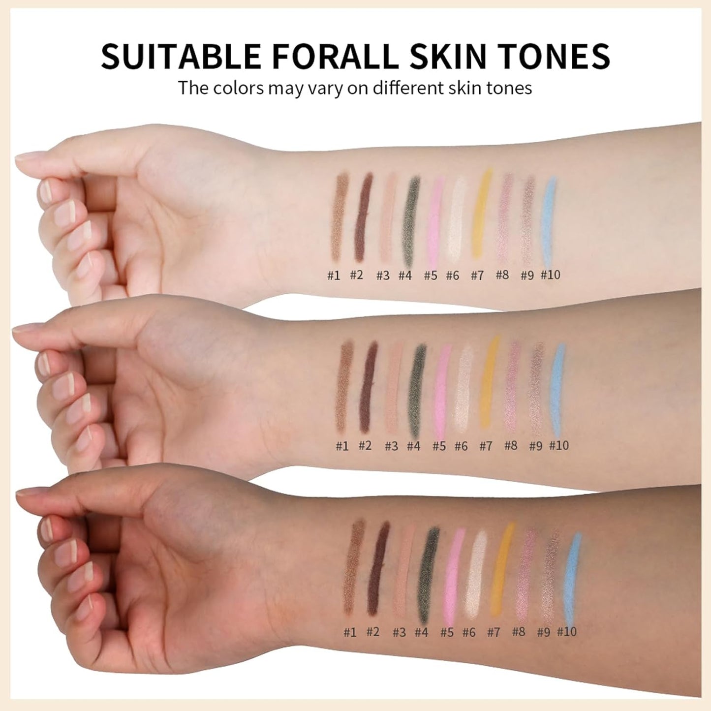 Erinde Waterproof Eyeshadow Stick, Cream Eye Shadow Stick, Long-Lasting, Crease-Proof, Cream to Powder Buildable & Blendable Eye Shadow Pencils Crayon, Vegan & Cruelty-Free, 05 Pink