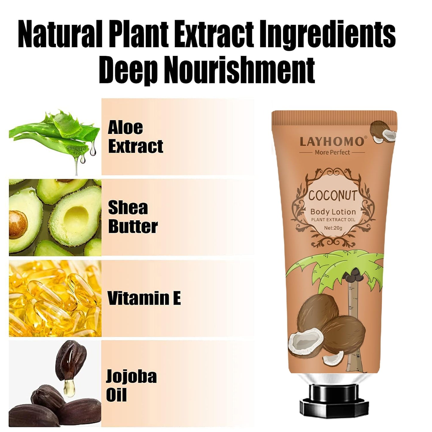 20 Pack Mini Body Lotion Gift Bulk for Dry Skin,Travel Size Small Body Cream With Shea Butter Natural Fragrance Moisturizing Body Lotion for Women Men,Stocking Stuffers Christmas Thank You Gift