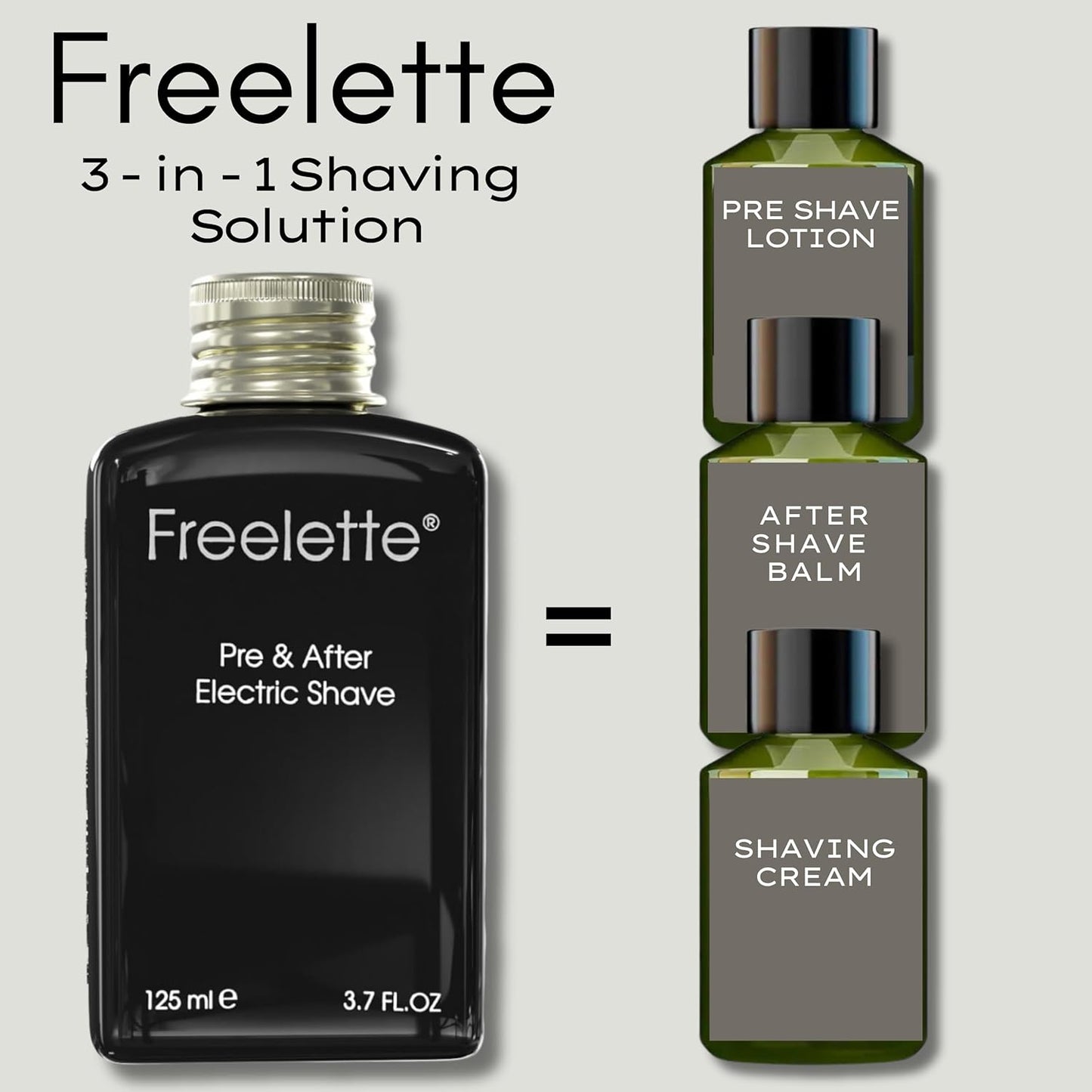 Pre Electric Shave After Shave Lotion Cream - Best For Close Shave - Smooth Irritation-Free Shaving - Shooting and Mousturising Formula Balm. Pherolink 3.76 Ounce (Pack of 1), LEMONGRASS
