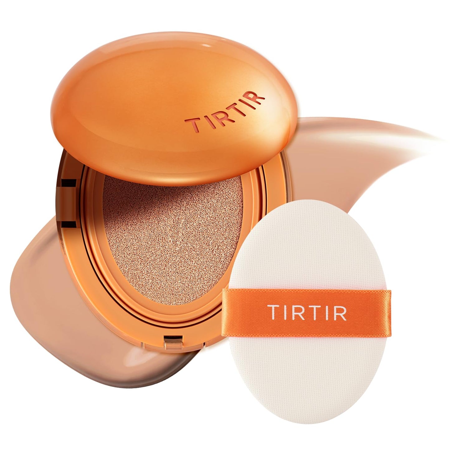 [*Mini Size*] TIRTIR Mask Fit Ai Filter Cushion Foundation | AI-Like Semi-Matte Finish - Up to 72-Hour Medium to Full Coverage Korean BB Cushion Make up Beauty, #25C Cool Taupe, 0.15 Fl Oz
