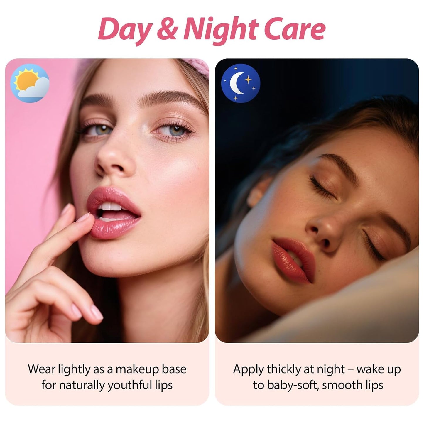 Lip Sleeping Mask,Moisturizing Lip Balm Containing Squalane and Jojoba Oil,Lip Care Cream That Provides Long-Lasting Moisture and Deep Nourishment,Fruity-Scented Lip Balm,Light and Non-Sticky.