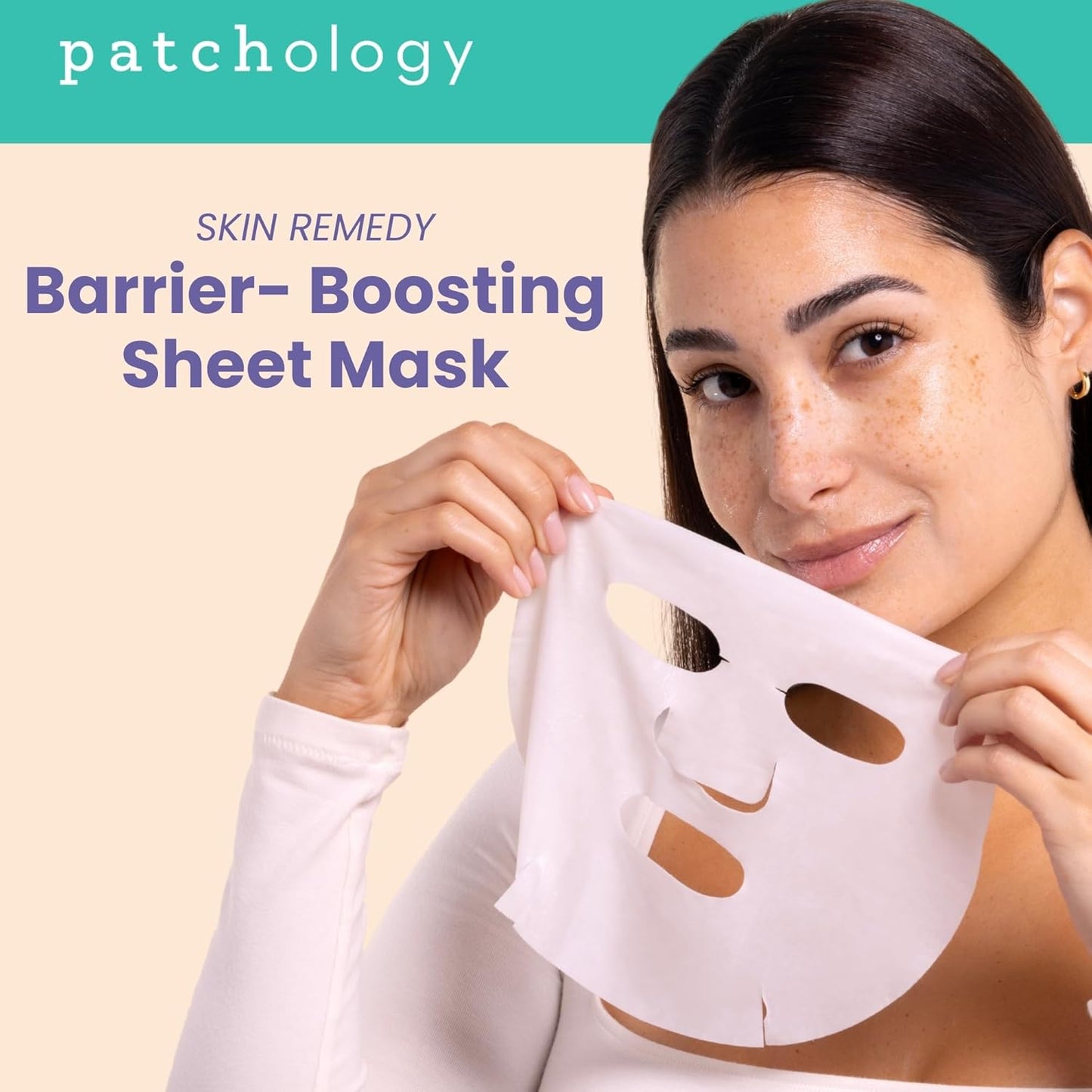 Patchology Skin Remedy Barrier-Boosting Sheet Mask – Single Use Face Mask with Ectoin, Ceramides & Probiotics – Hydrates, Protects & Nourishes – Suitable for Sensitive & All Skin Types