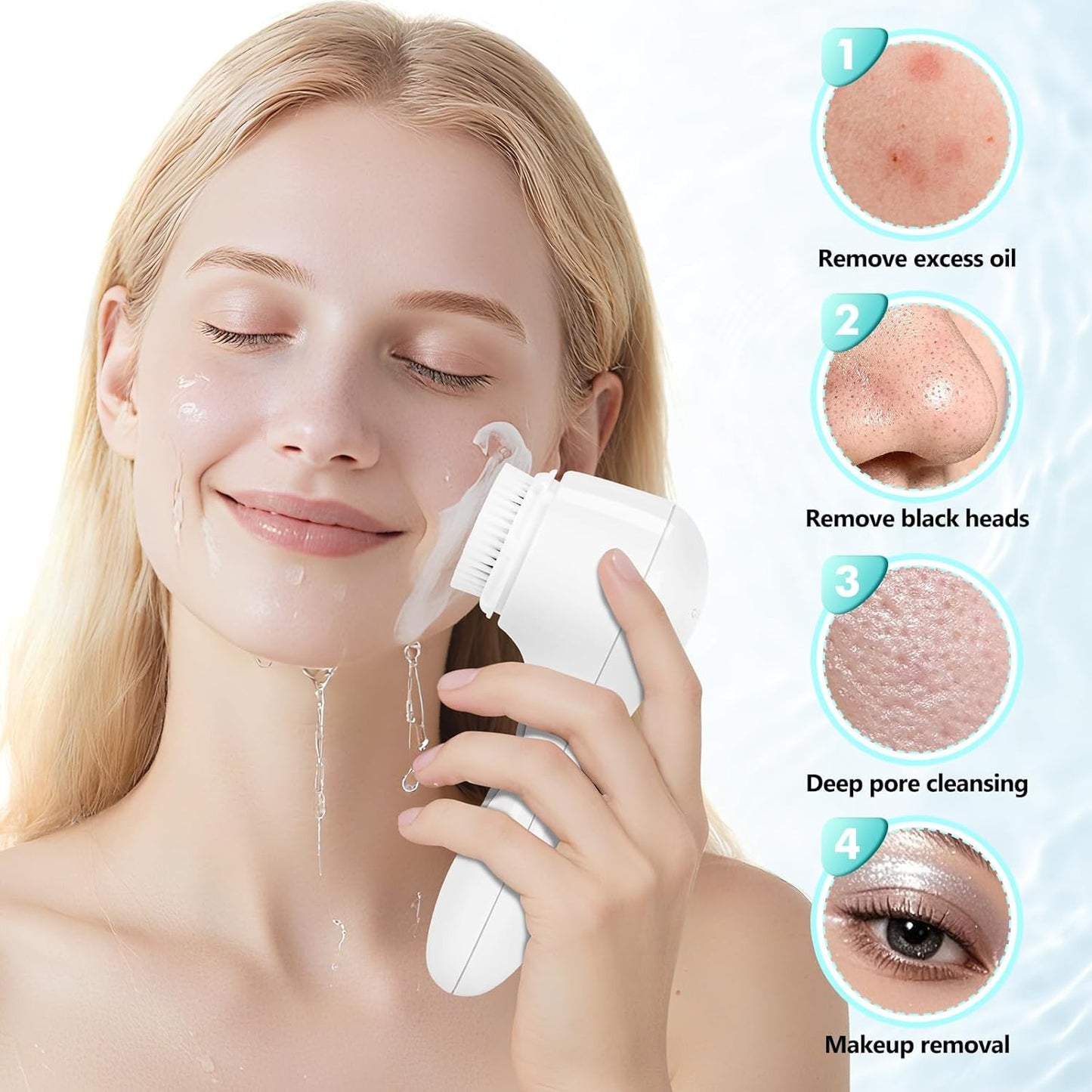 Clarisonic Aria Sonic Cleansing System Facial Cleansing Brush（White）
