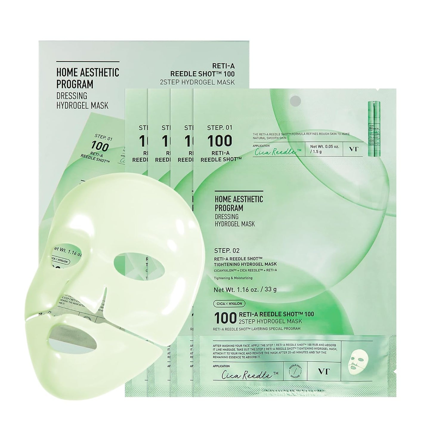 VT COSMETICS Reti-A Reedle Shot 100 2step Hydrogel Mask