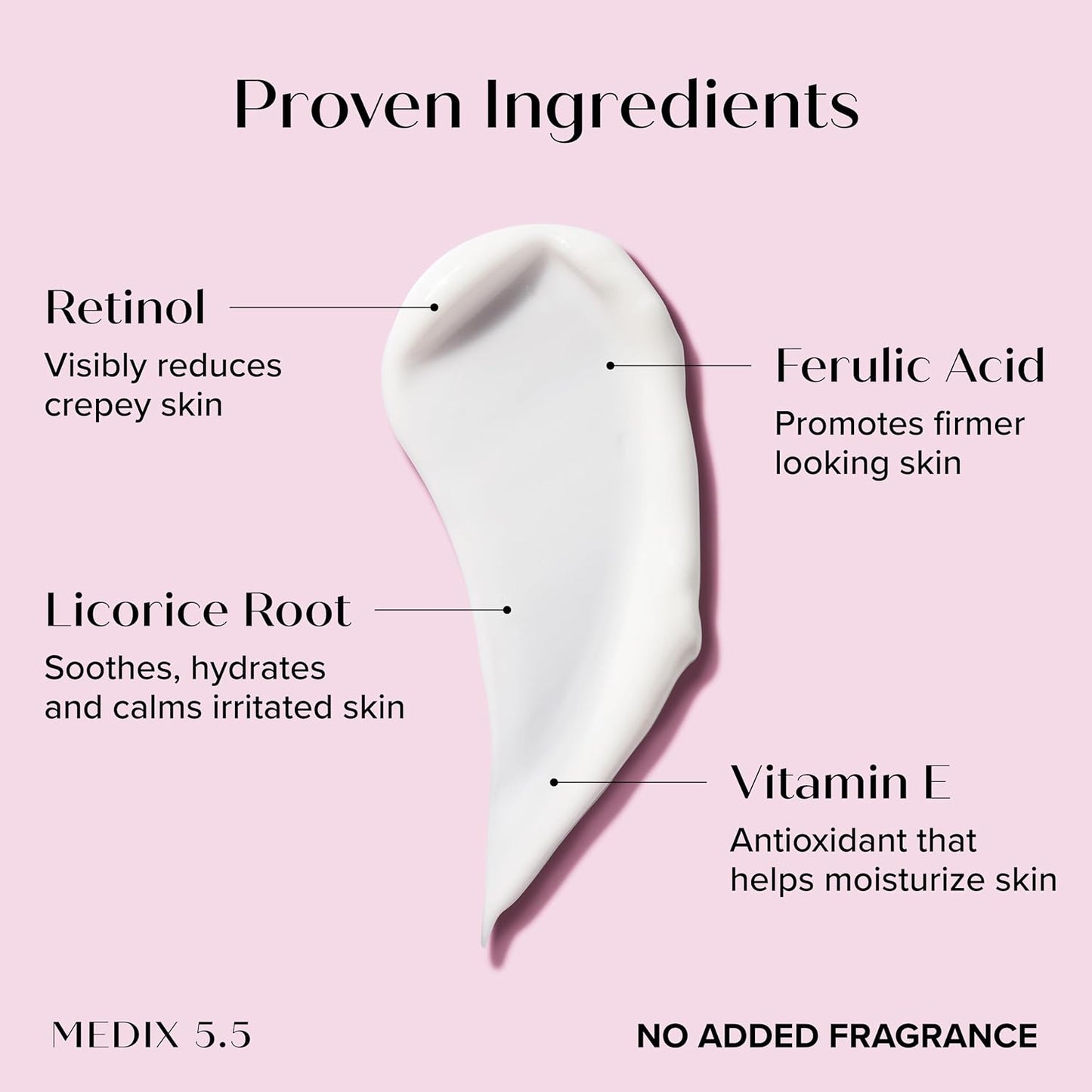 MEDIX Fragrance Free Firming Retinol Body Lotion + Brightening Vitamin C Cream 2pc Skin Care Set | Crepey Skin Care Treatment | Anti Aging Body Cream & Face Moisturizer For Crepe Skin & Dark Spots