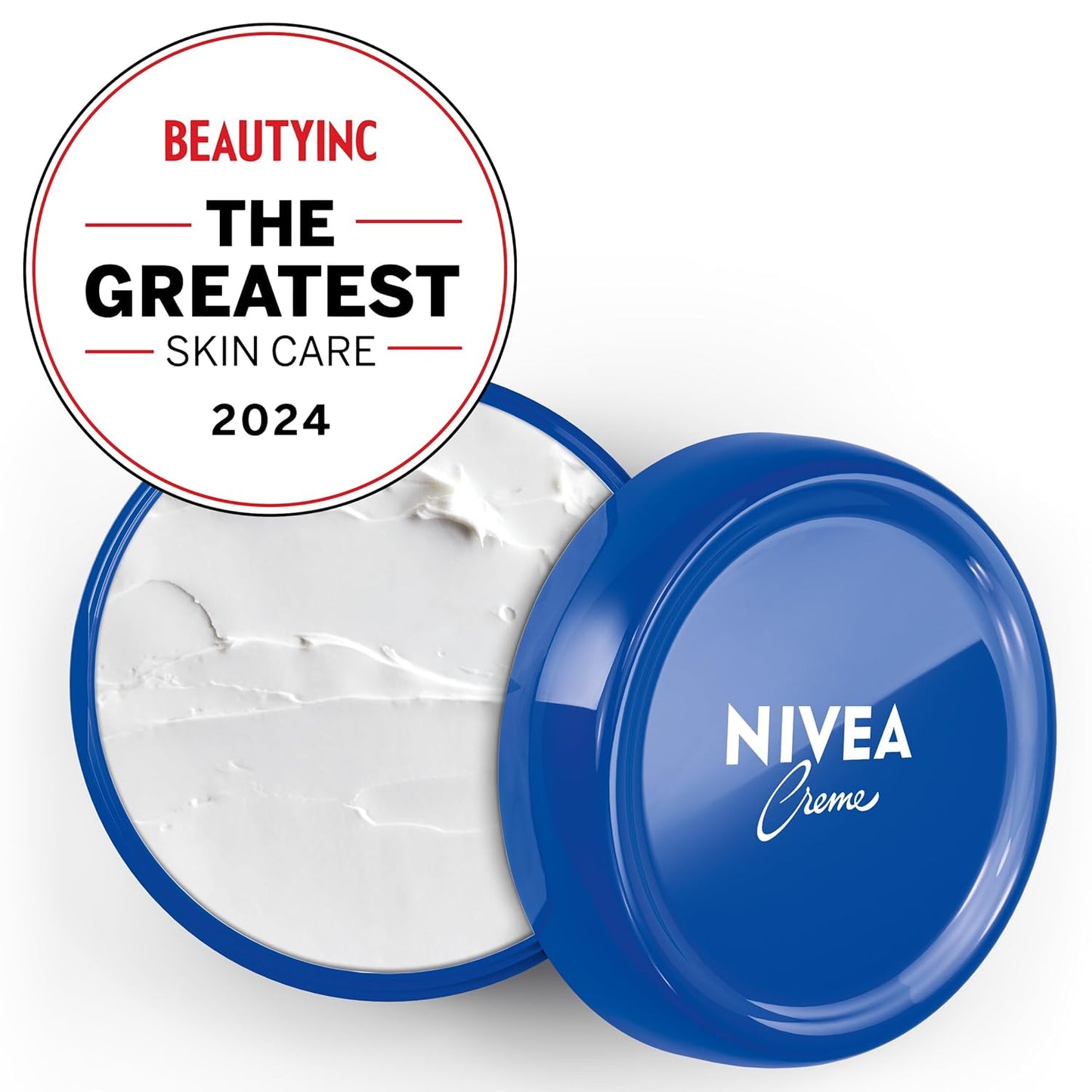 NIVEA Creme Face, Hand and Body Moisturizer Cream, Rich Body Cream for Dry Skin with Provitamin B5, Fast-Absorbing and Non-Comedogenic, For Daily Use on All Skin Types, 16 Oz Jar