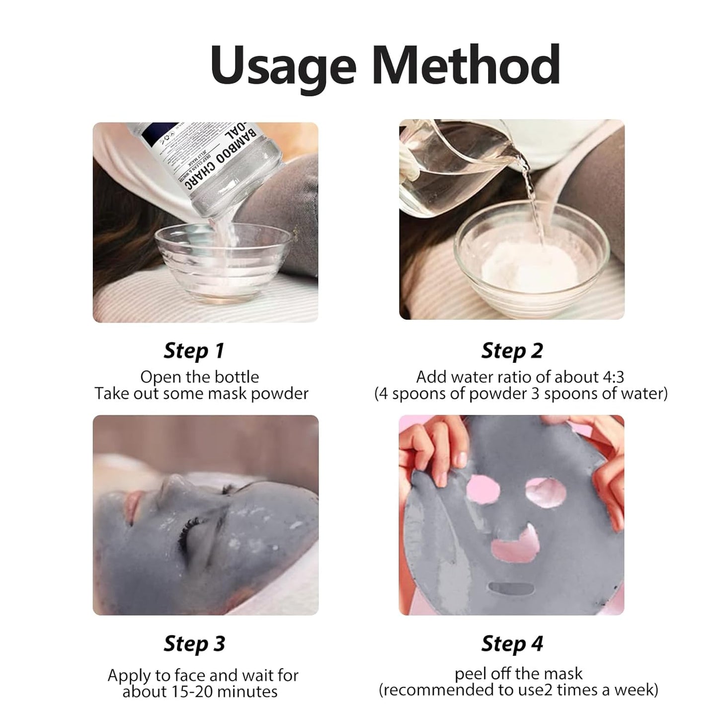 Jelly Mask for Facials, Hydrating & Moisturizing Peel-Off Rubber Gel Face Mask, Skin Care for Deep Hydration & Glow, 23 Fl Oz Jar, Professional Spa Use for All Skin Types with Bamboo essence