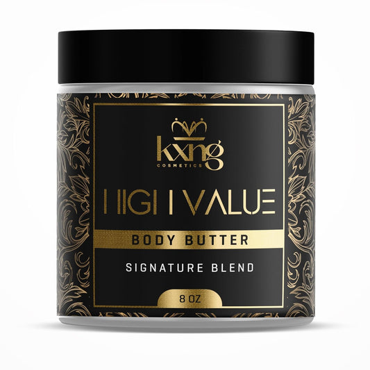 KXNG Cosmetics, Body Butter, Organic Skin Care for Men and Women, Body Moisturizer Lotions and Creams, Raw Shea Butter, Cocoa Butter, Mango, Coconut Oil, Hand, Foot, All Skin Types (High Value XL)