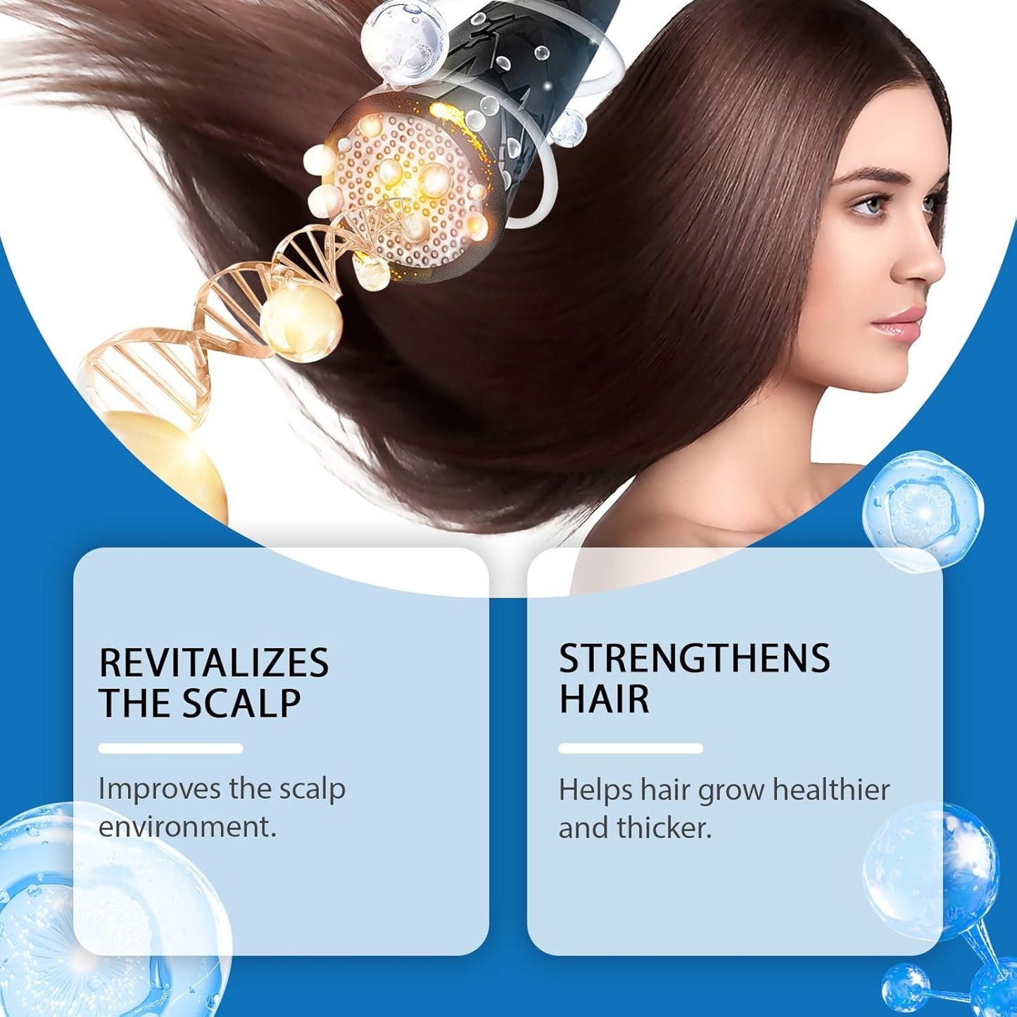 Hair 3% Rosemary Roll-On,Hair Growth Serum with Redensyl and Anagain Reduces Hair Fall, Help Thicker For Women All Hair Types-25ml