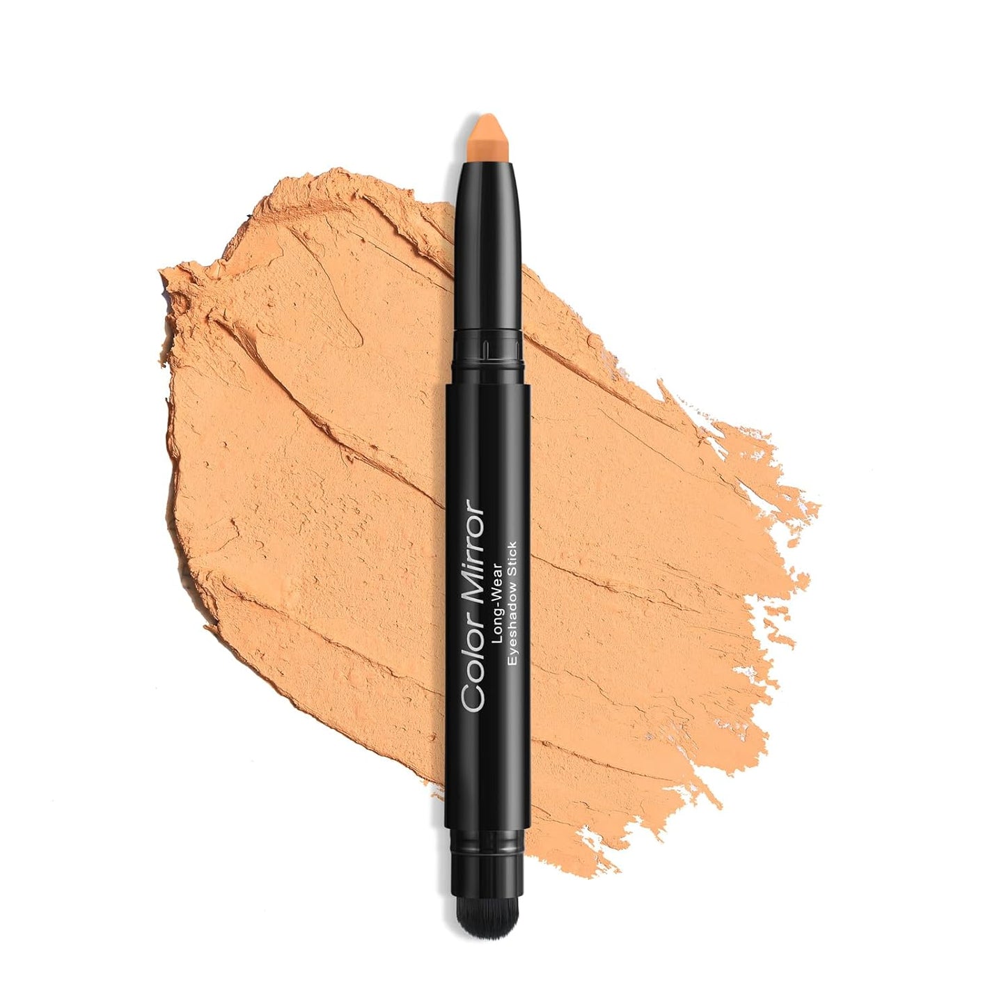 Cream Waterproof Hypoallergenic Eyeshadow Stick, long wear Metallic Glitter Matte Eye Shadow Pencil With Makeup Brush, Eye Brightener, 43 Matte Toffee