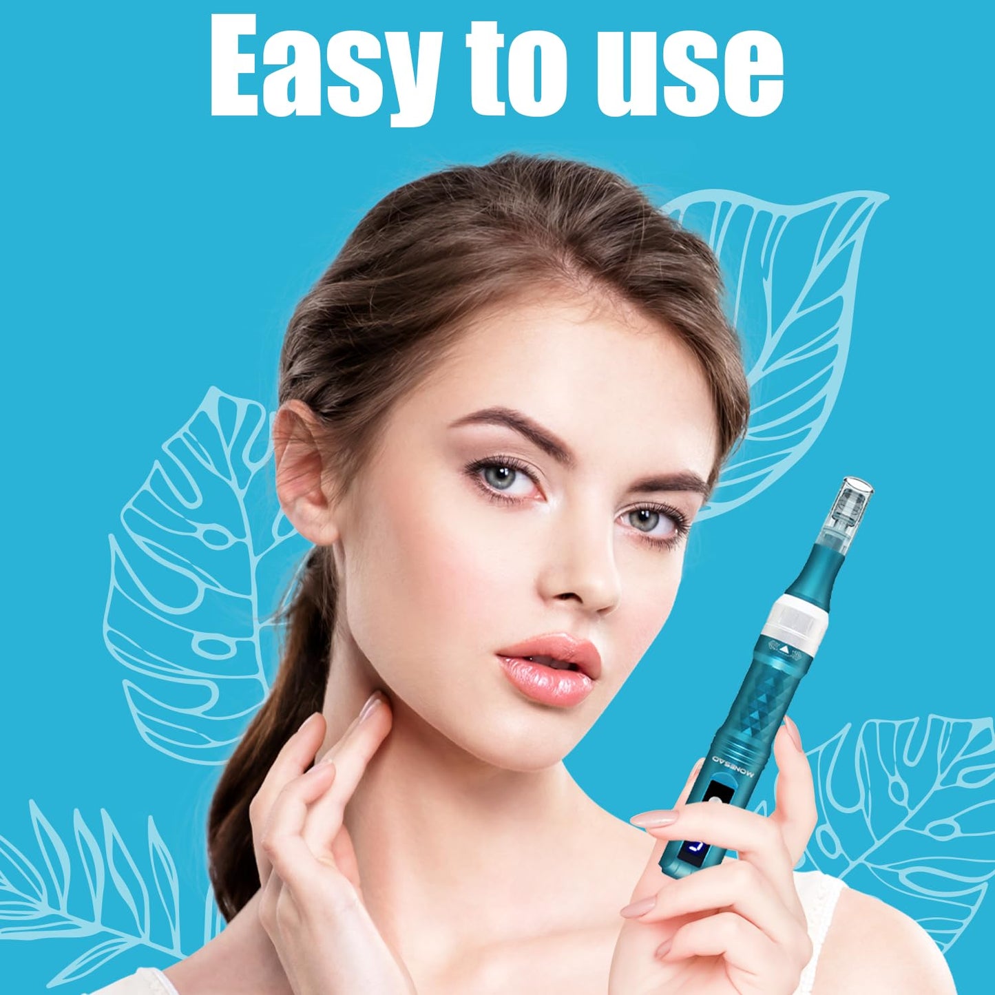 Home Use Microneedling Microneedle Skin Care Beauty Kit Tool for Face Hair Beard