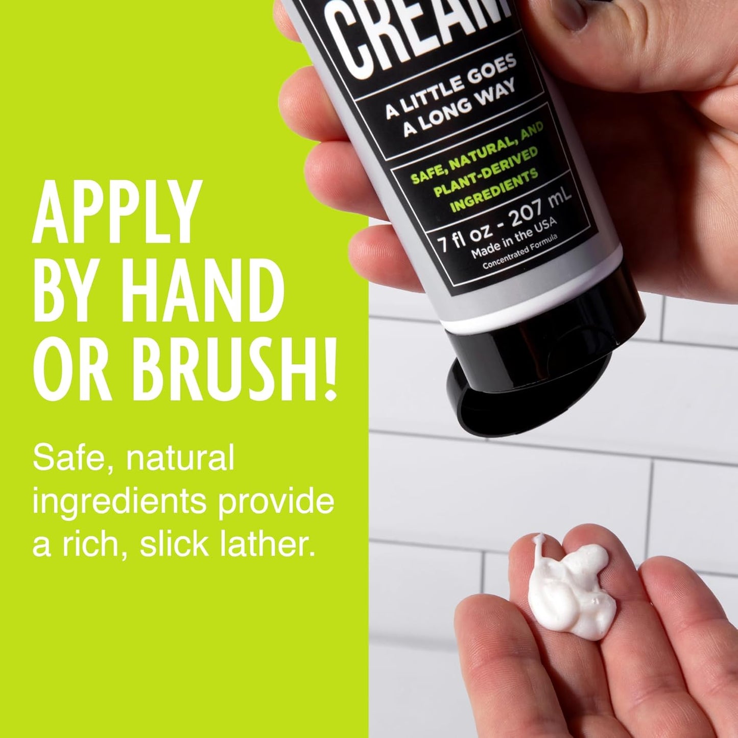 Pacific Shaving Company Natural Shaving Cream - Shea Butter + Vitamin E Shave Cream for Hydrated Sensitive Skin - Clean Formula for Smooth, Anti-Redness + Irritation-Free Shave Cream (3.4 Oz, 3 Pack)