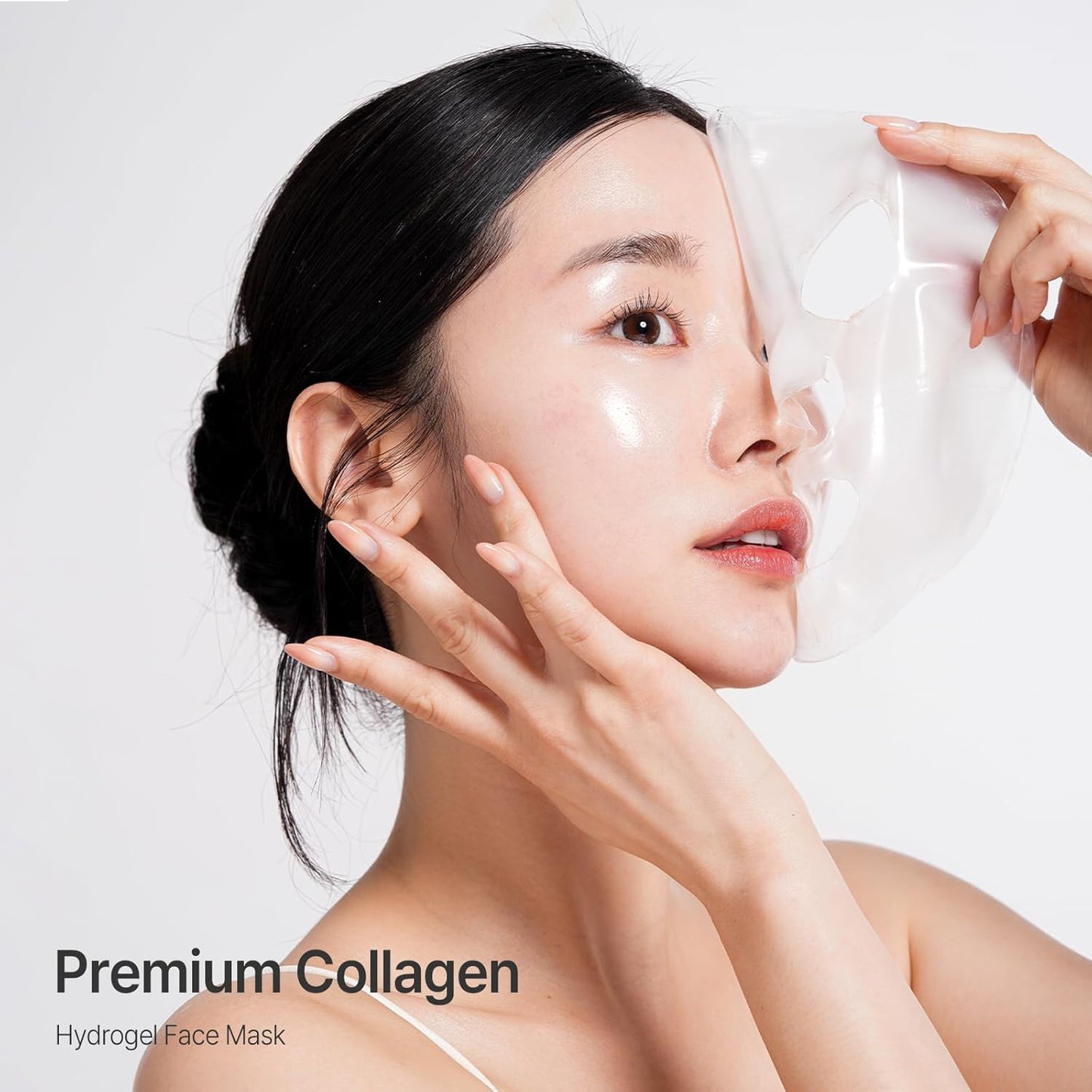 Collagen Hydrogel AntiWrinkle Deep Face Mask 4+1 EA Ultimate Hydration, Improves Skin Texture, Affordable Luxury, Glowing Skin, Reduces Fine Lines & Wrinkles, Made in Korea OHMYPURE (5, Deep Collagen)