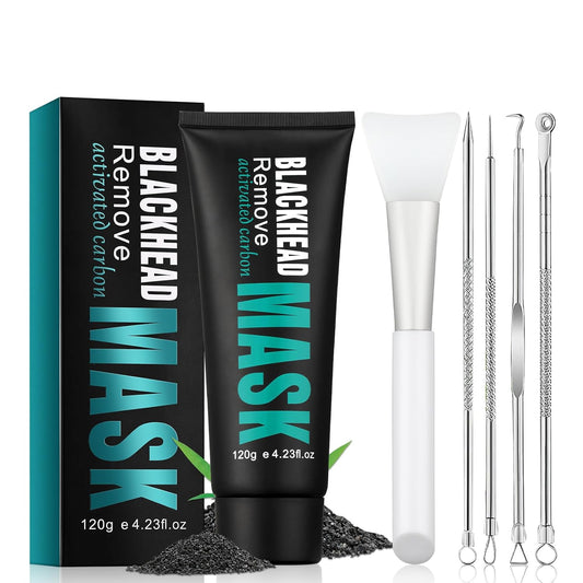 Blackhead Remover Mask - Deep Cleansing Charcoal Peel-Off Mask for Women & Men, Suitable for Oily Skin and All Skin Types, 120g