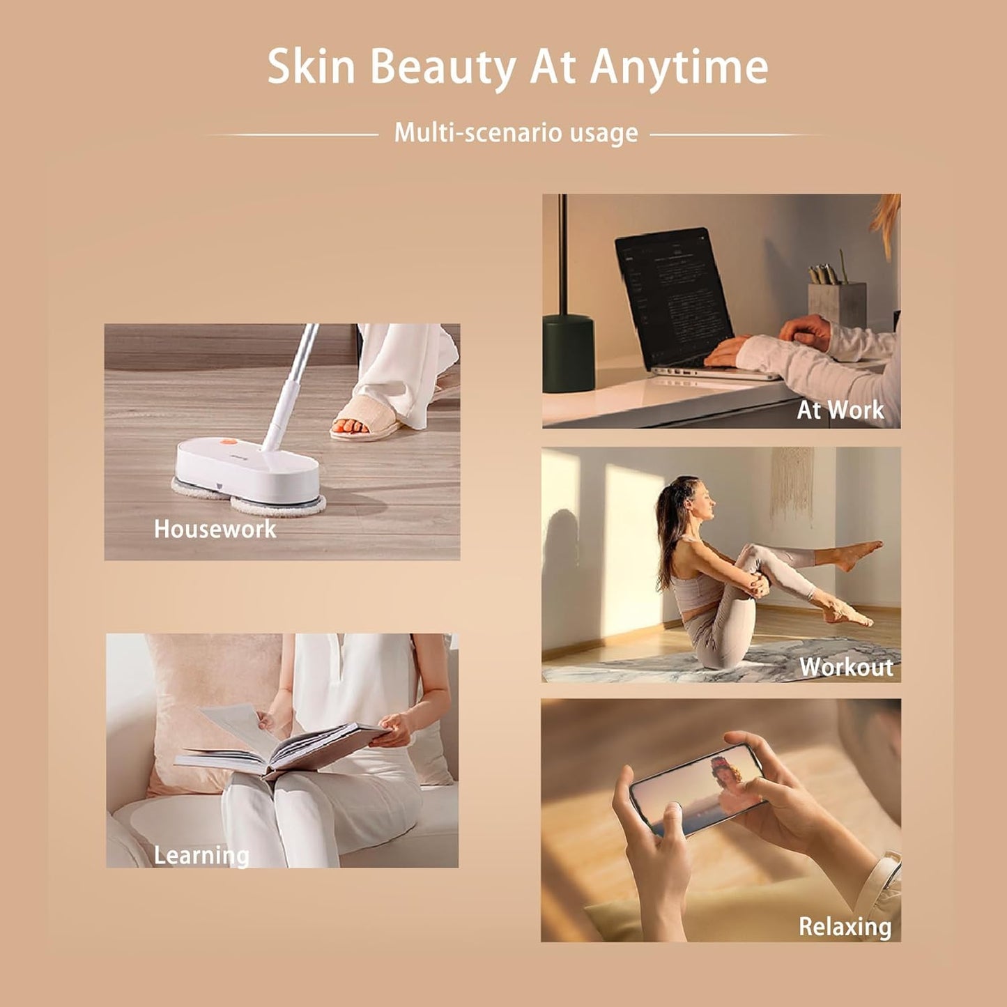 Red Light Therapy for Face Four Colors Led Face Mask Light Therapy with Remote LED Skincare Devices with Timing Function Rechargeable Red Light Therapy Beauty Facial Masks Care for Home Travel - White