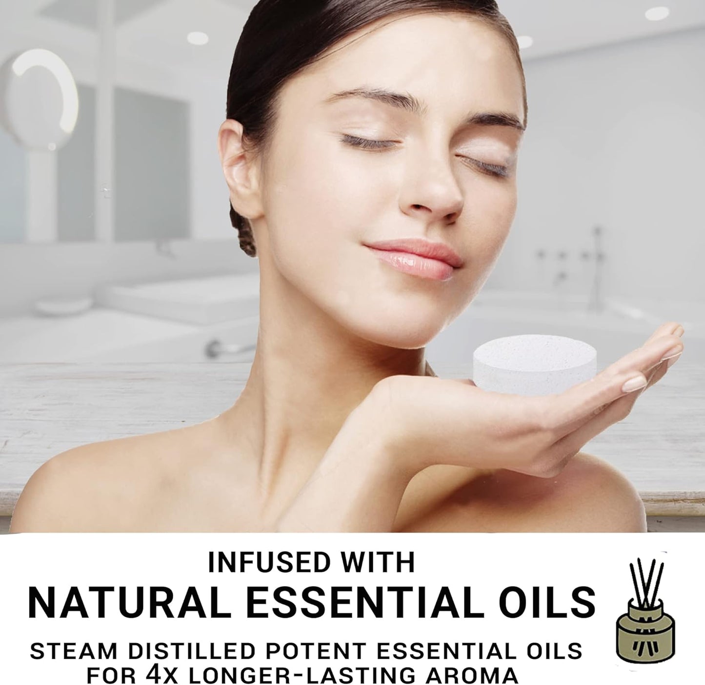 Shower Steamers Aromatherapy - Shower Bombs w/Organic Essential Oils for Vaporizing Steam Spa Relaxation, Relaxing Self Care Birthday Gifts for Men, Women, Him, Her