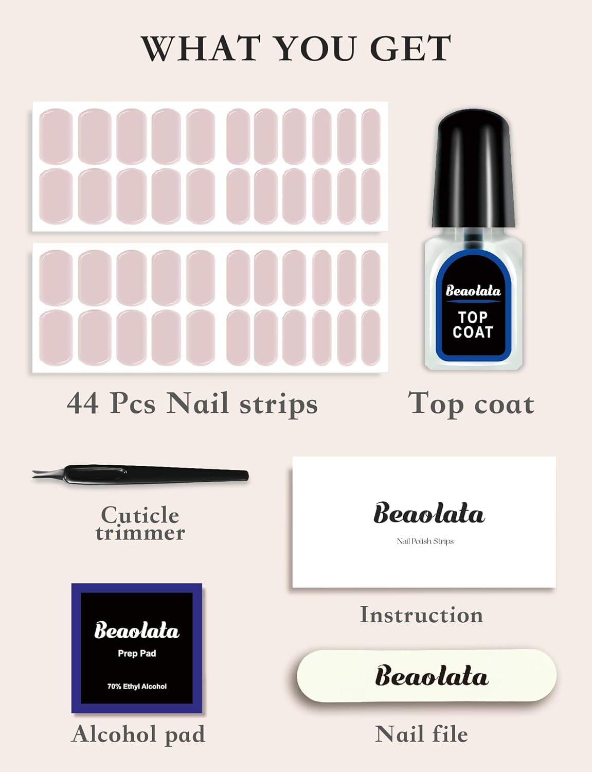 Nail Polish Strips, 44PCS Salon Quality Wraps with Top Coat, Long Lasting Gel Nail Stickers for Women Easy Apply& Remove (Time in London Red&Blue&Gold)