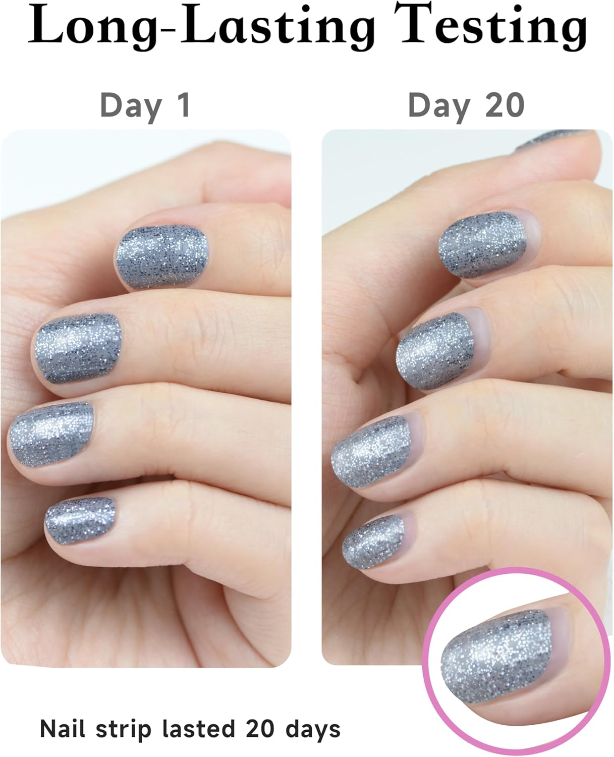 Nail Polish Strips, 44PCS Salon Quality Wraps with Top Coat, Long Lasting Gel Nail Stickers for Women Easy Apply& Remove (City Walk Brown&Gold)